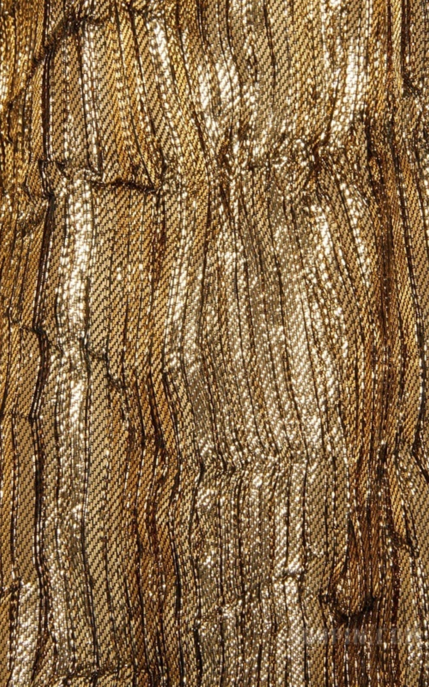 Gold Froisse Lurex Skirt