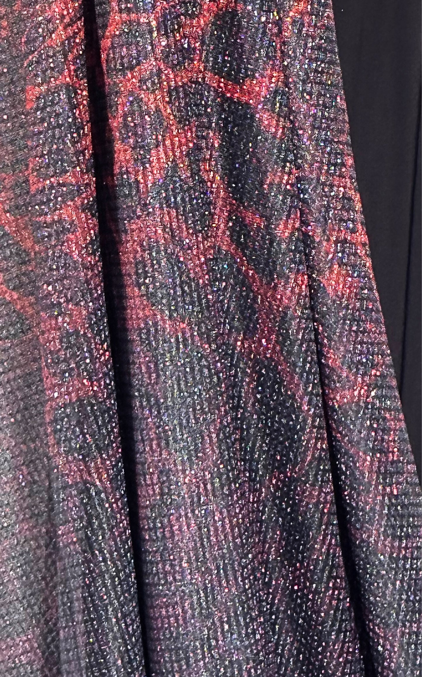 V-neck Leopard Pattern Evening Cocktail Gown