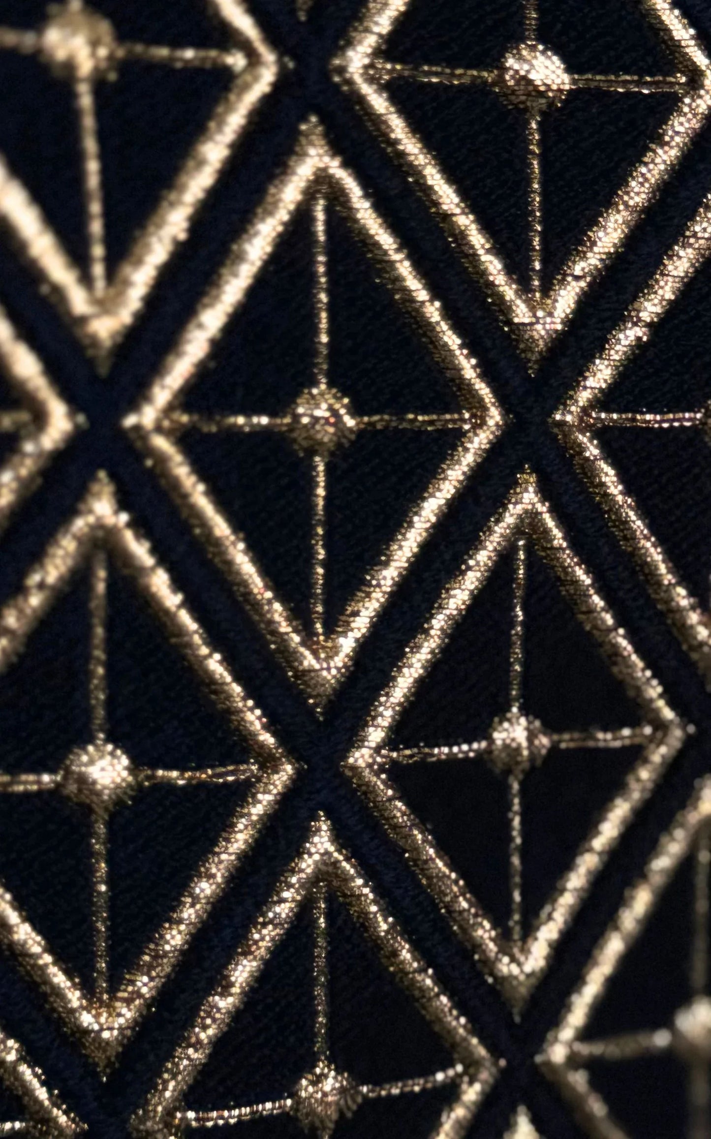 Balmain Metallic Jacquard Skinny Pants in Black and Gold