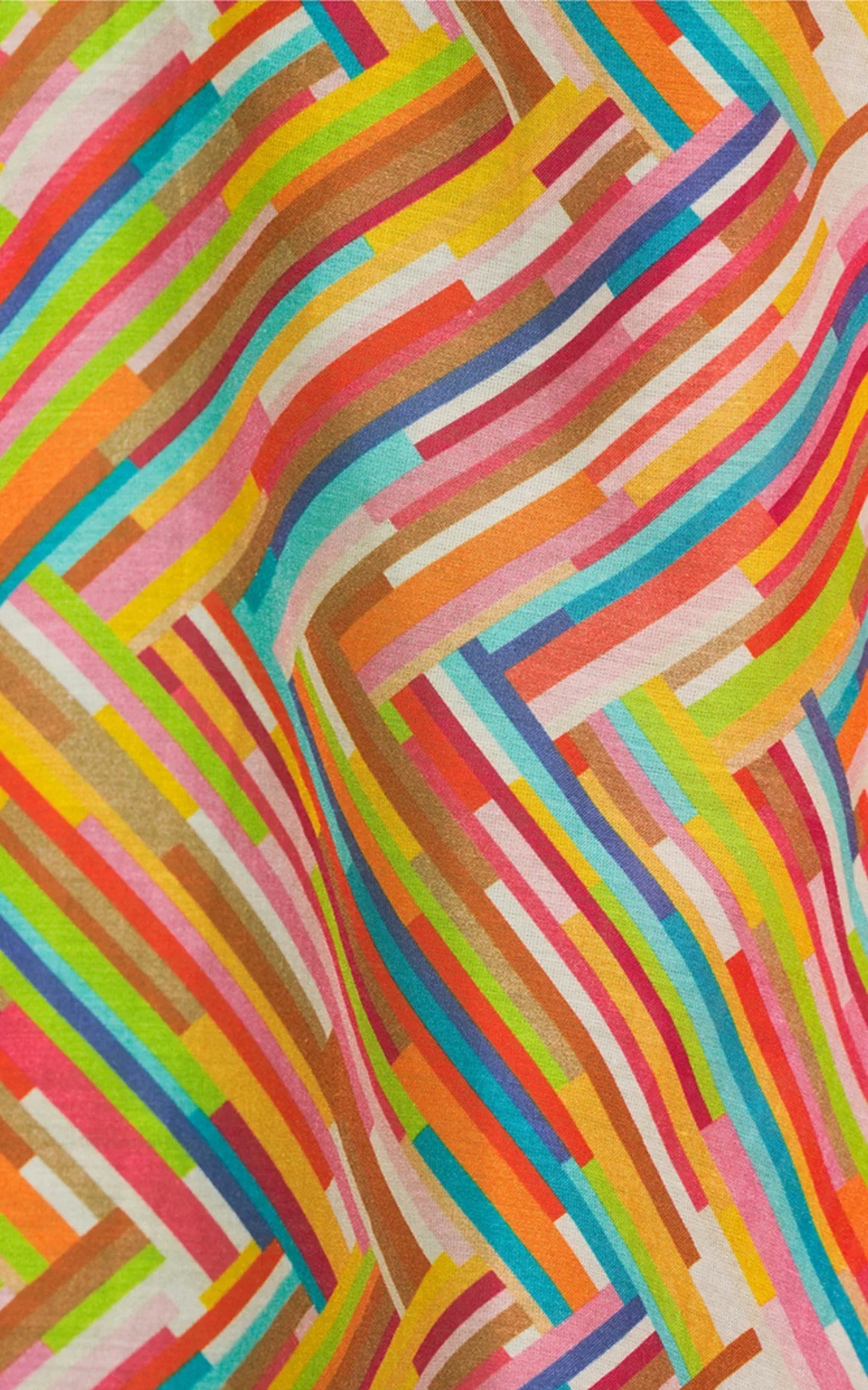 Oversized Printed Cotton-Silk Shirt