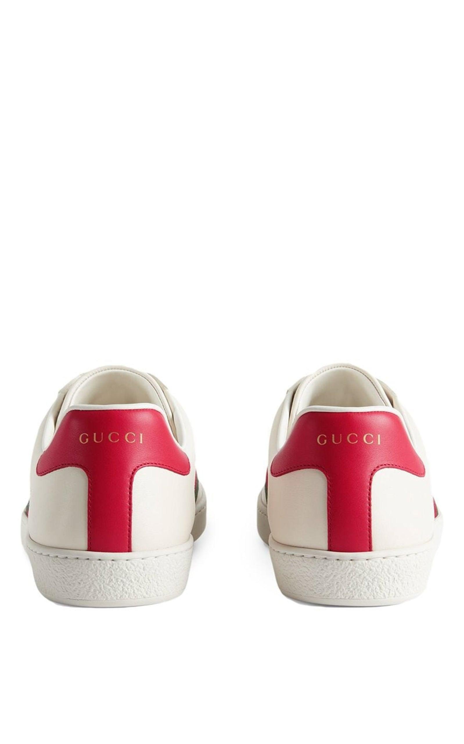  GucciFreya Hartas Ace Leather Sneakers - Runway Catalog