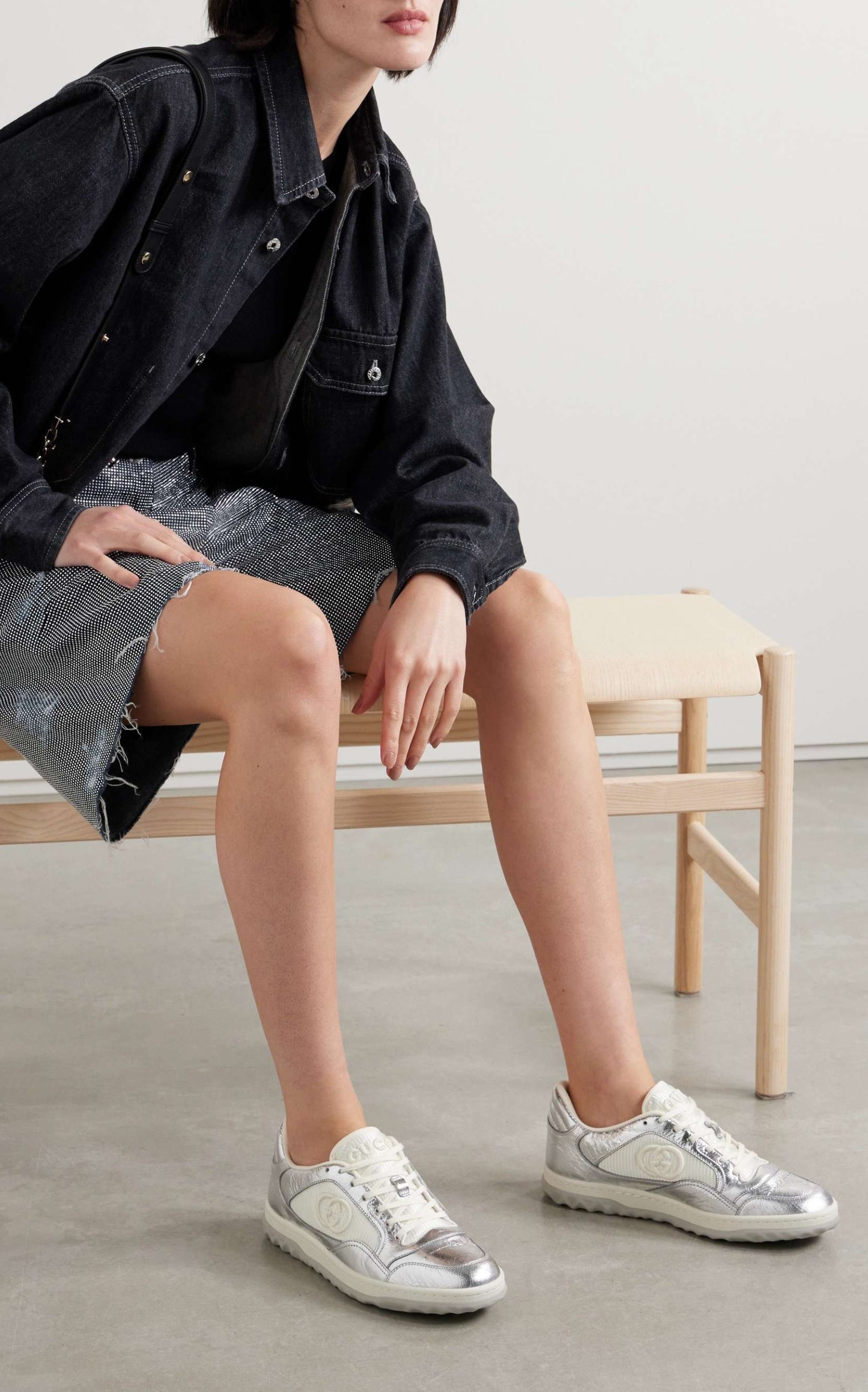 Mac 80 Silver Leather Sneakers