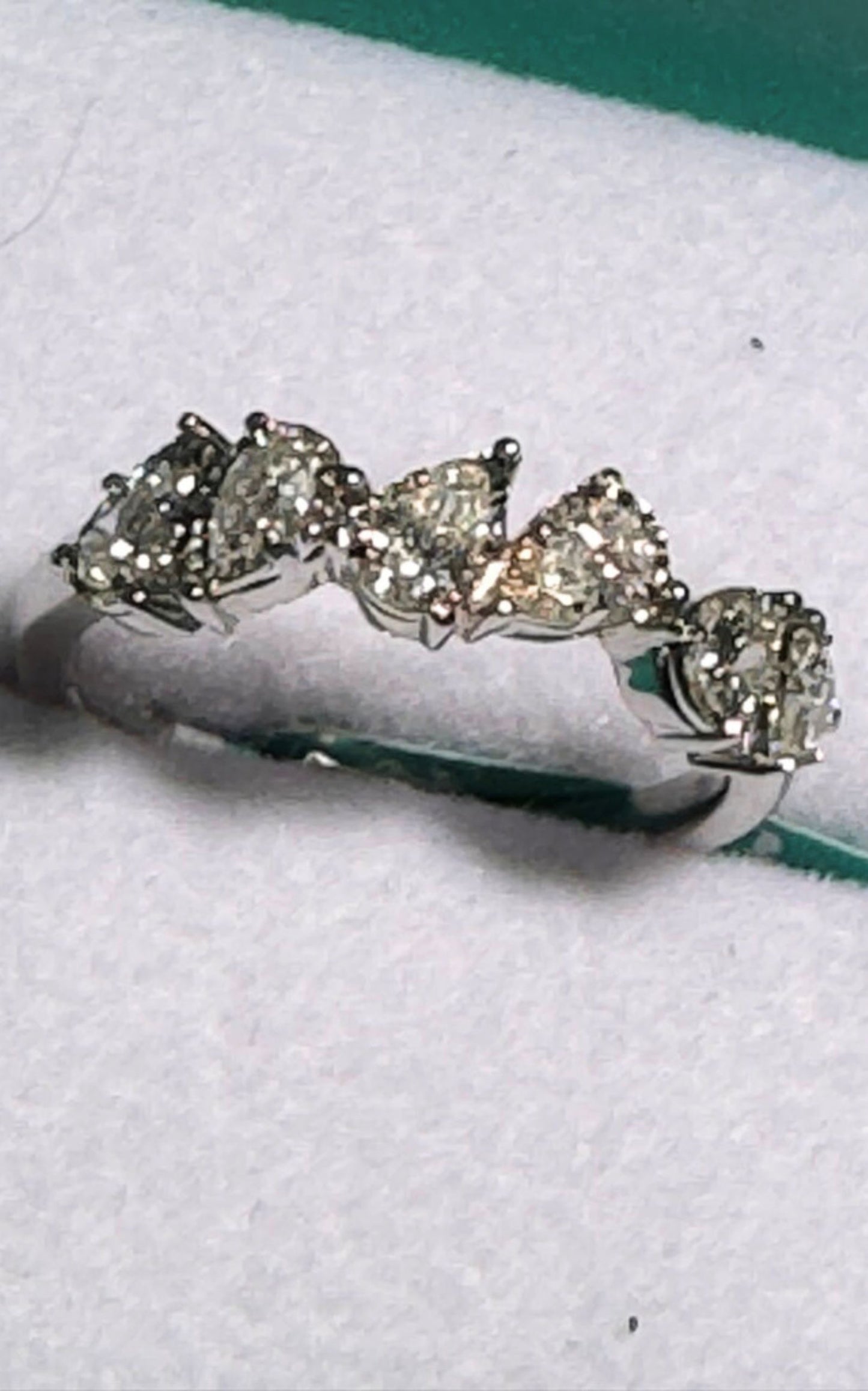 925 Sterling Silver Ring With Green Amethyst