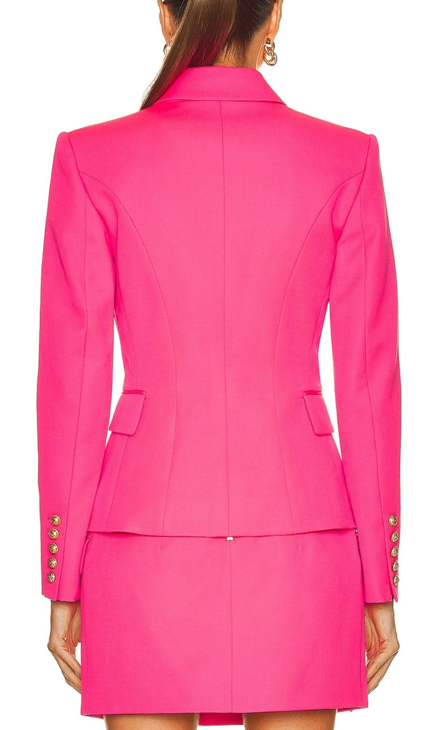 BalmainPeak-lapels Double Breasted Wool Jacket - Runway Catalog