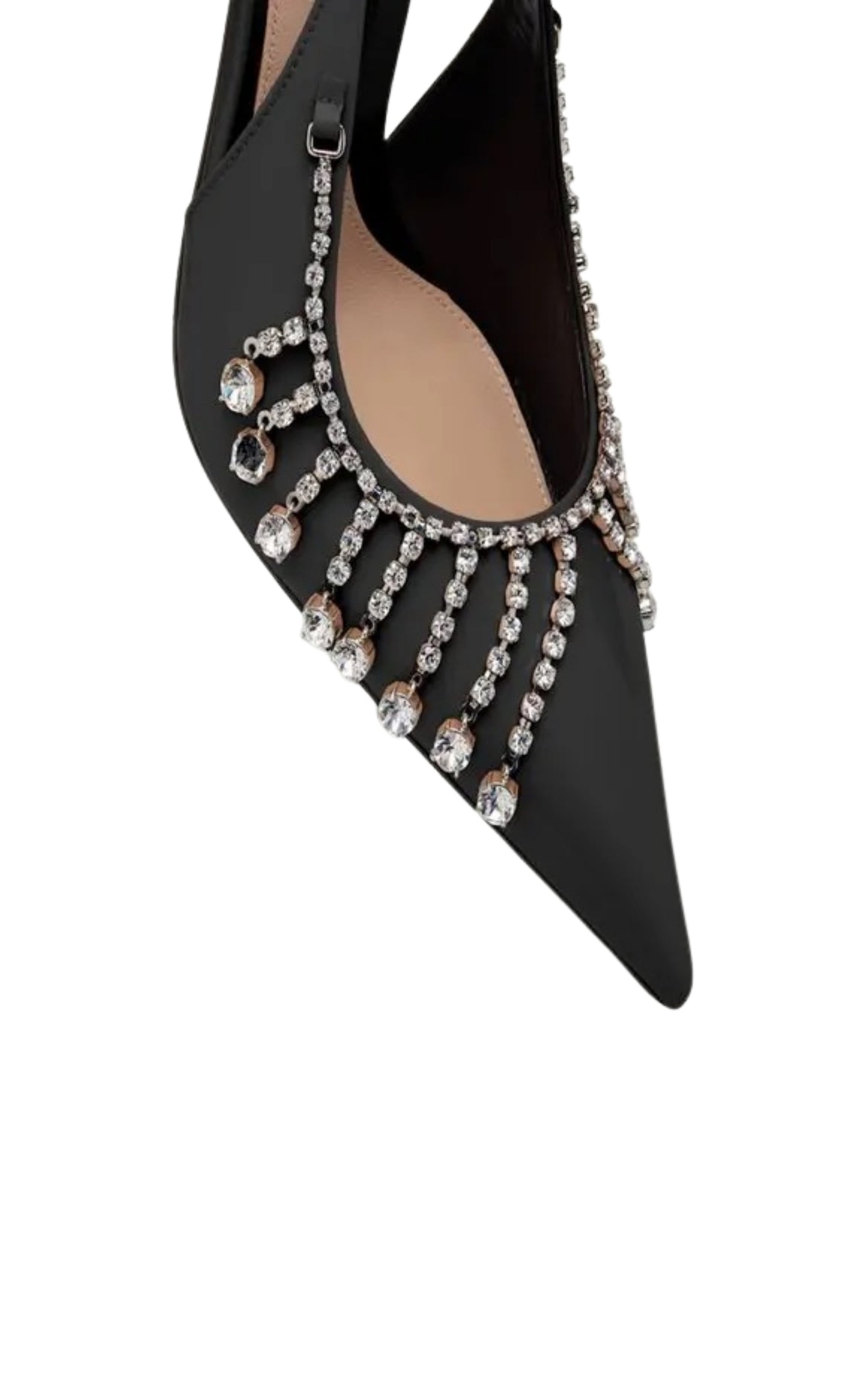 Guinevere 105mm Patent Leather Slingback Pumps