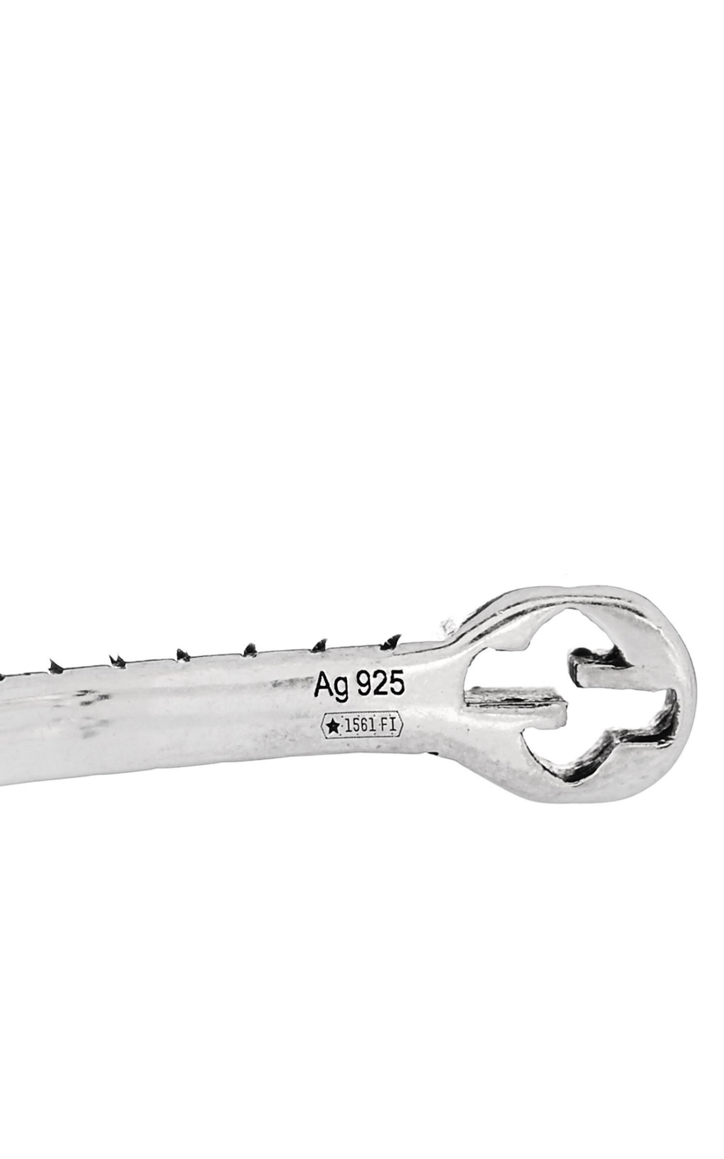 Thin Interlocking G Sterling Silver Cuff Bracelet