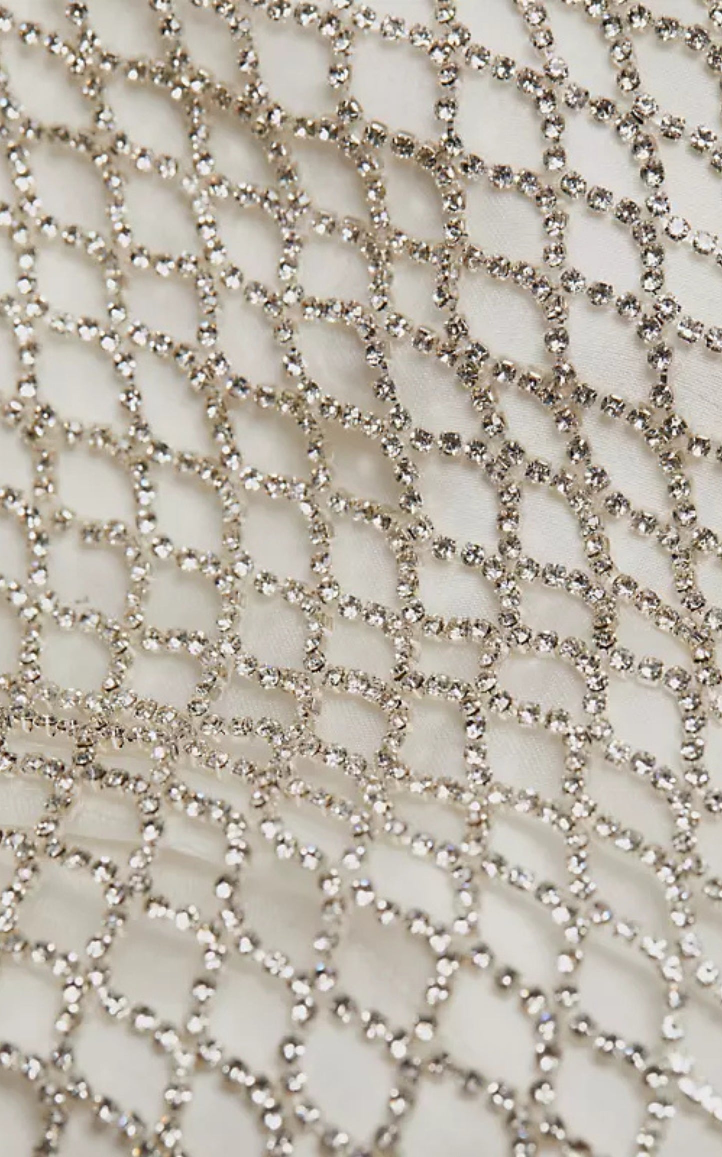 Falda tubo Ulla de malla con adornos de diamantes de imitación