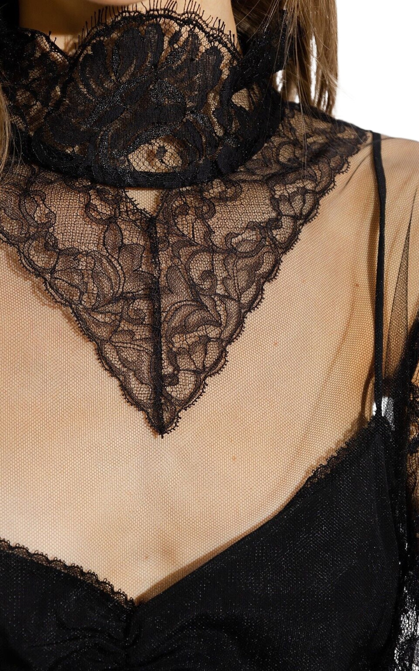 Tulle and Lace Shirt