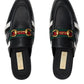 Adidas x Gucci Horsebit Leather Slipper-Loafers-Gucci-IT 37-Black-Leather-Runway Catalog