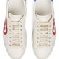  GucciWhite GG Ace Leather Sneakers - Runway Catalog