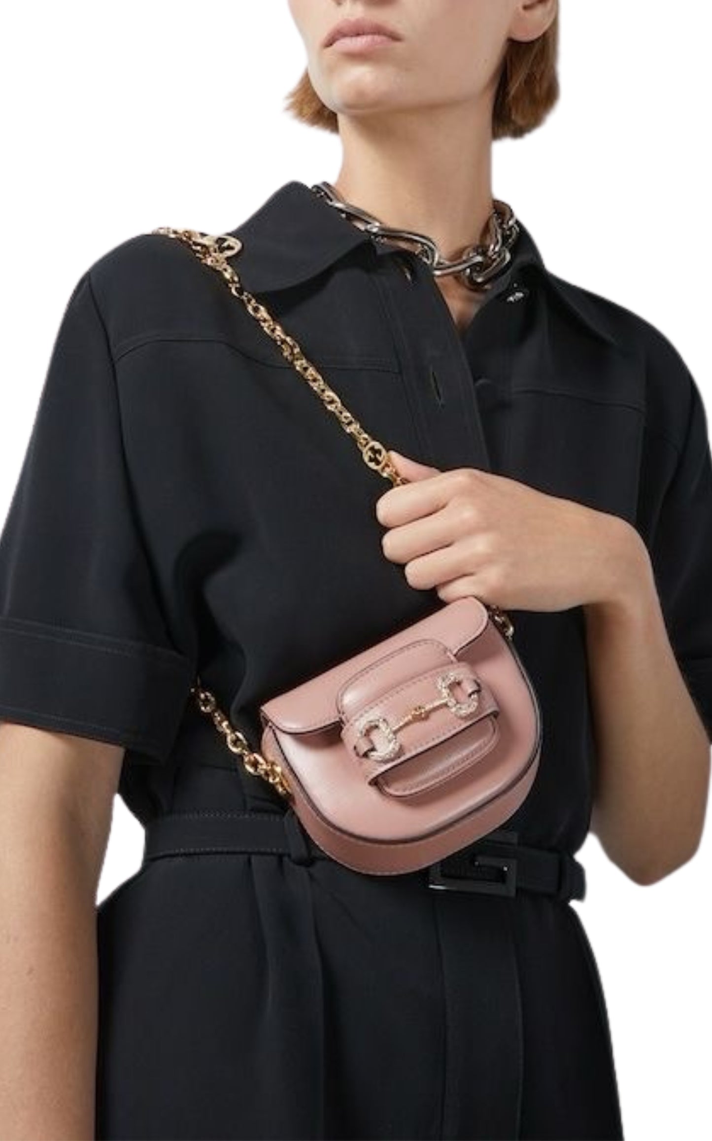Pink Horsebit 1955 Belt Bag