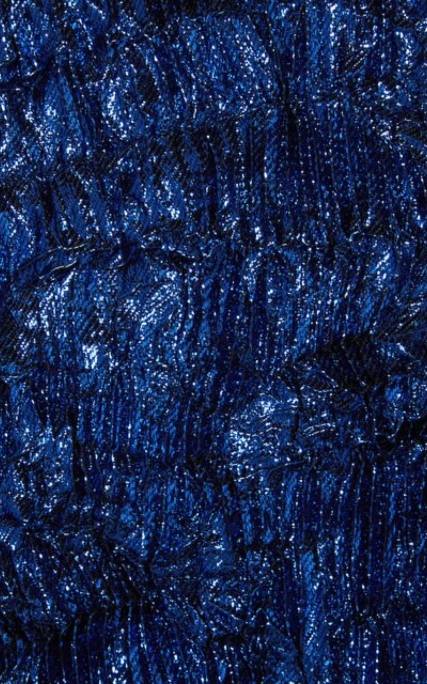 Crinkle Lurex Shiny Azure Shirt