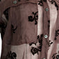 Burgundy Floral Silk Blend Shirt