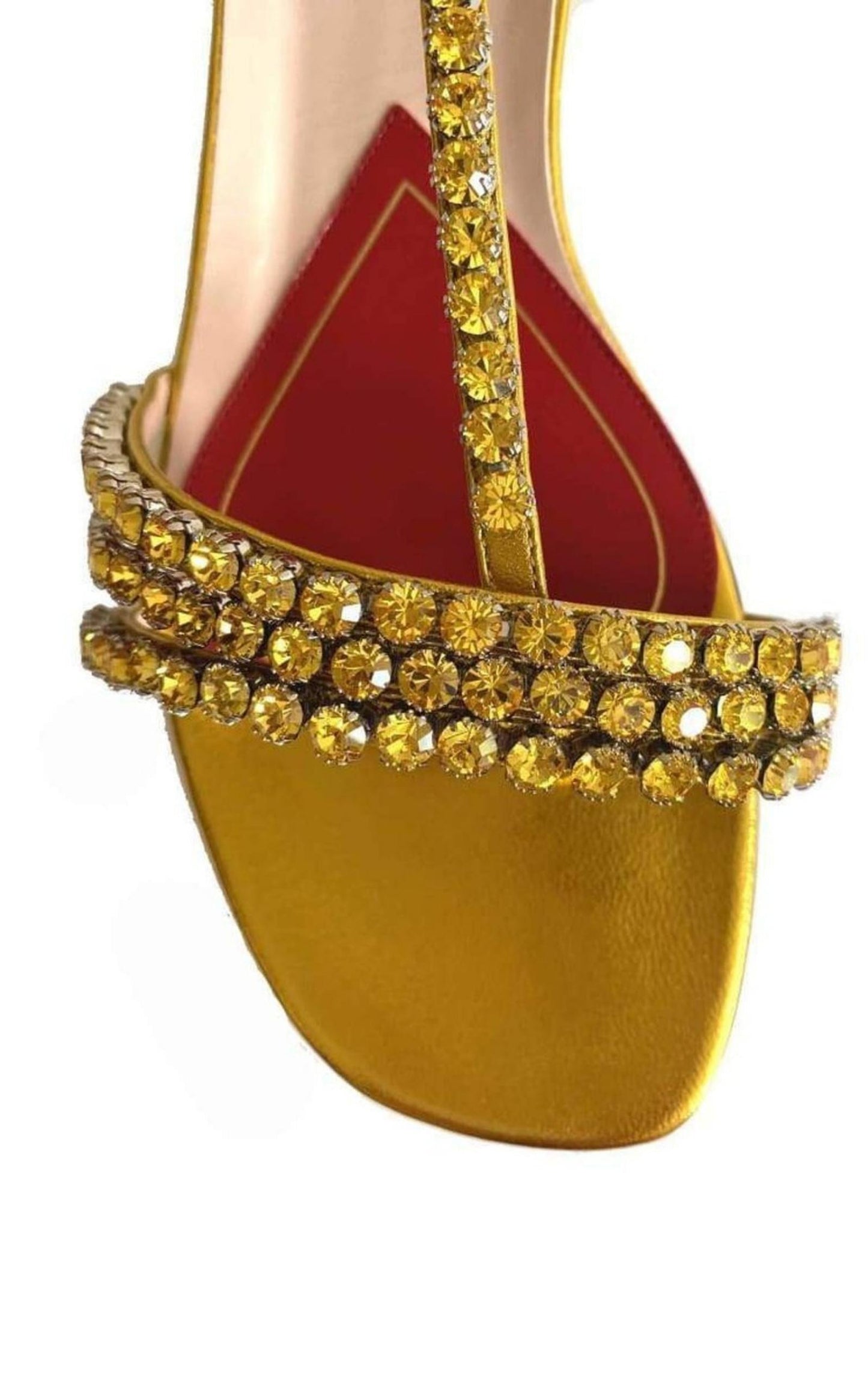 GucciBertie Embellished Metallic Leather Sandals - Runway Catalog