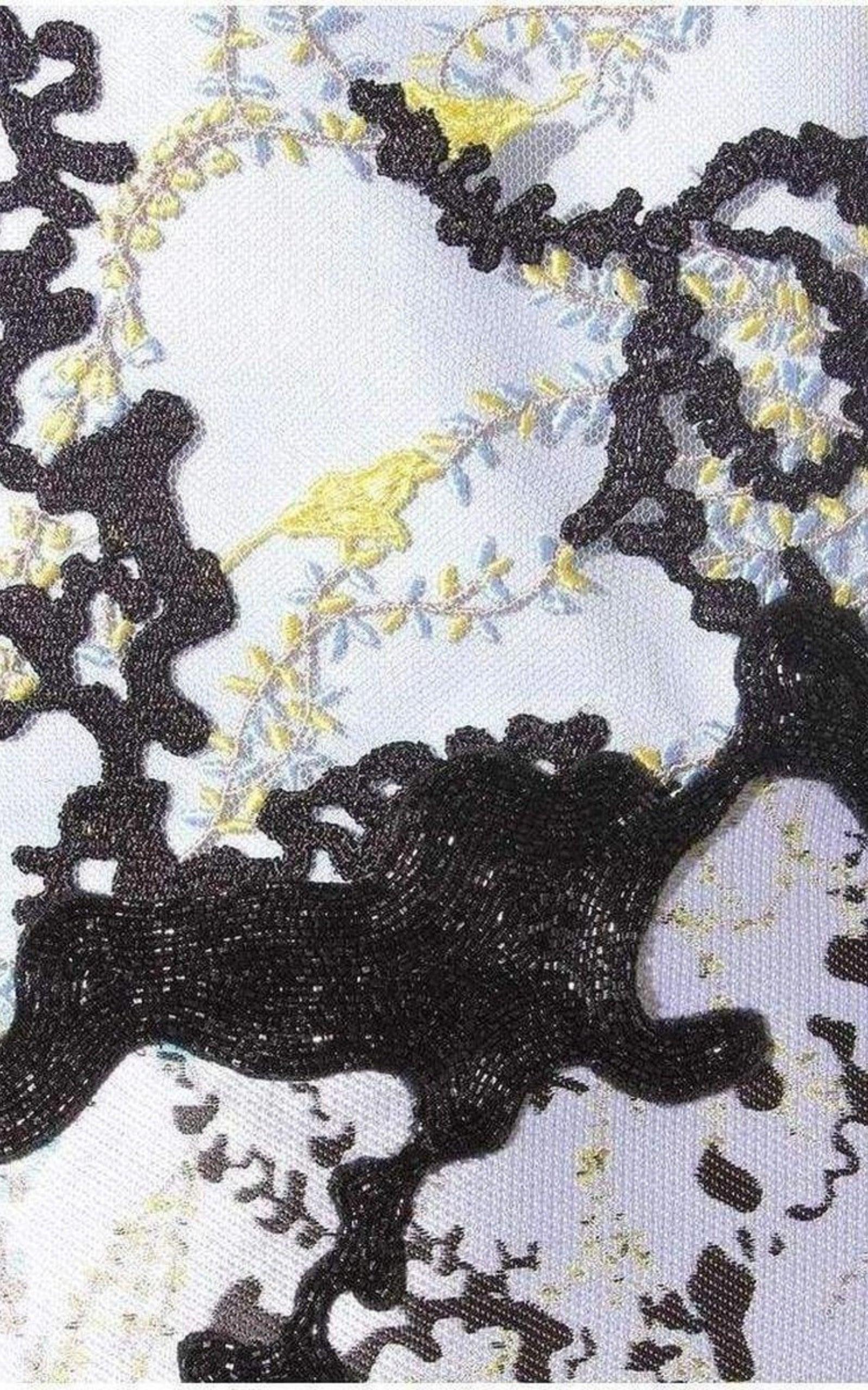  Mary KatrantzouConquer Print Silk Shirt Dress - Runway Catalog