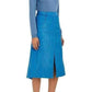  Nina RicciCotton Blend Corduroy A-Line Skirt - Runway Catalog