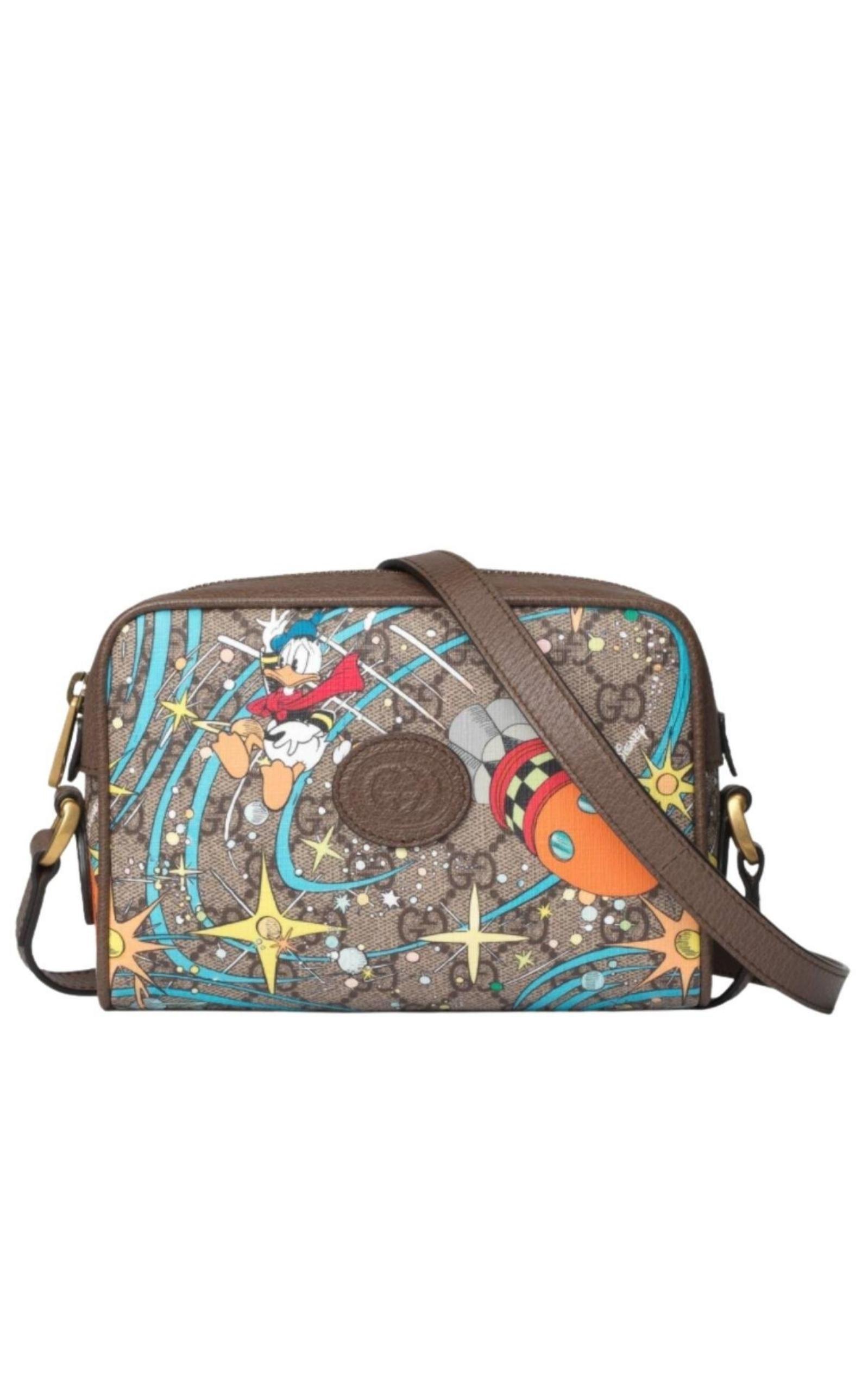 Gucci X Disney Mickey Mouse-print Tote in Brown for Men