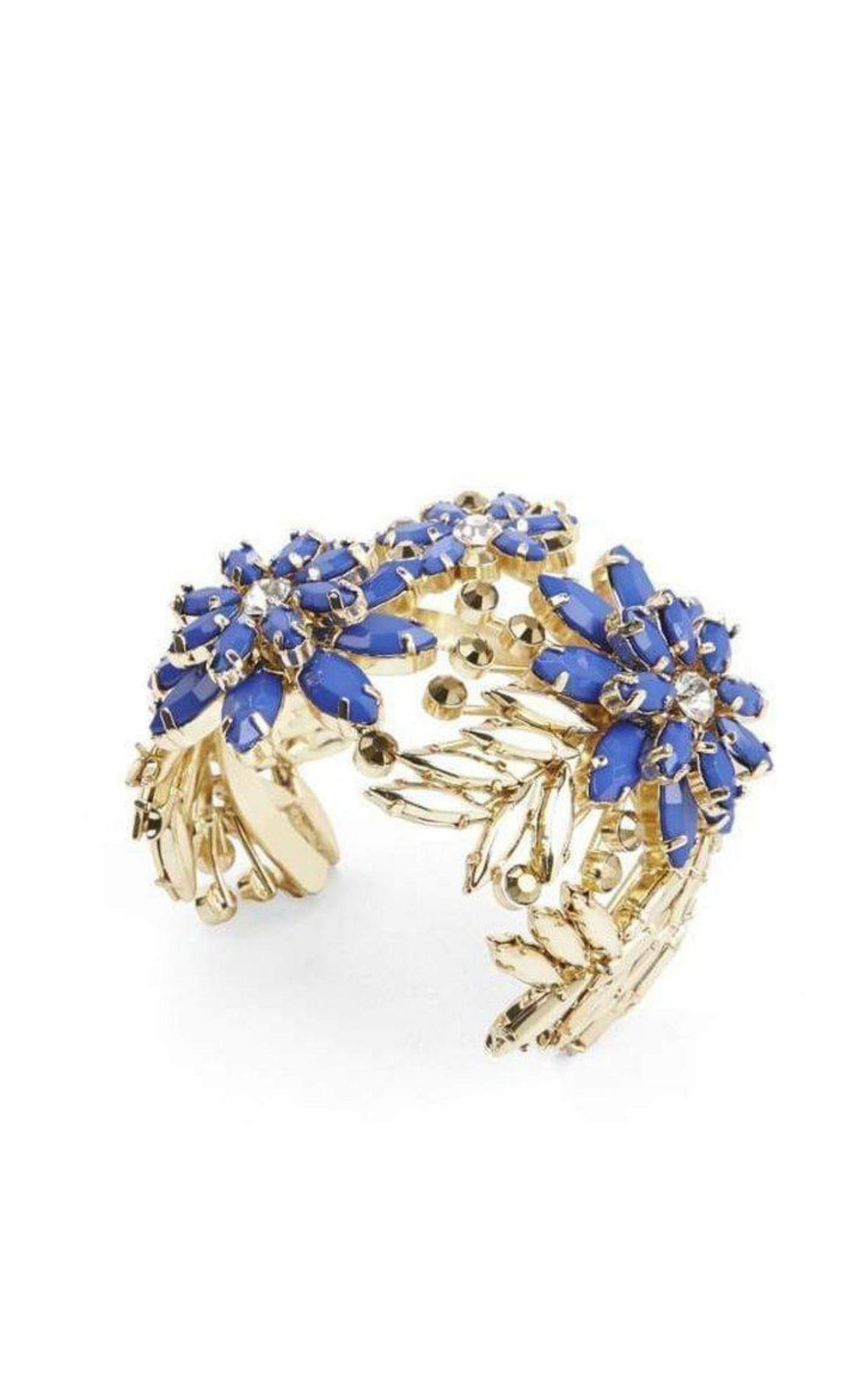 BCBGMAXAZRIAFloral Stone Cuff Bracelet - Runway Catalog