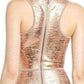  BCBGMAXAZRIAGisela Criss Cross Foil Print Bodycon Dress - Runway Catalog