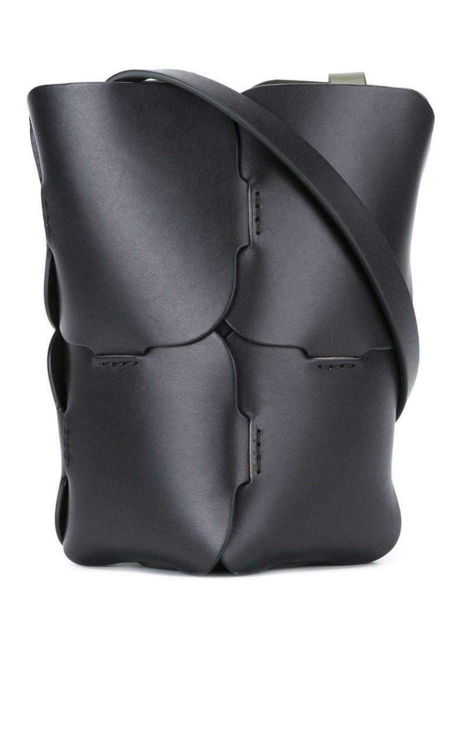 Paco Rabanne Hobo Puzzle Bucket Shoulder Mini Leather Bag