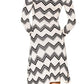  BCBGMAXAZRIAKeeley Jacquard Zigzag Sweater Silk Blend Dress - Runway Catalog