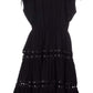  Jean Paul GaultierLace Up Panel Black Cotton Dress - Runway Catalog