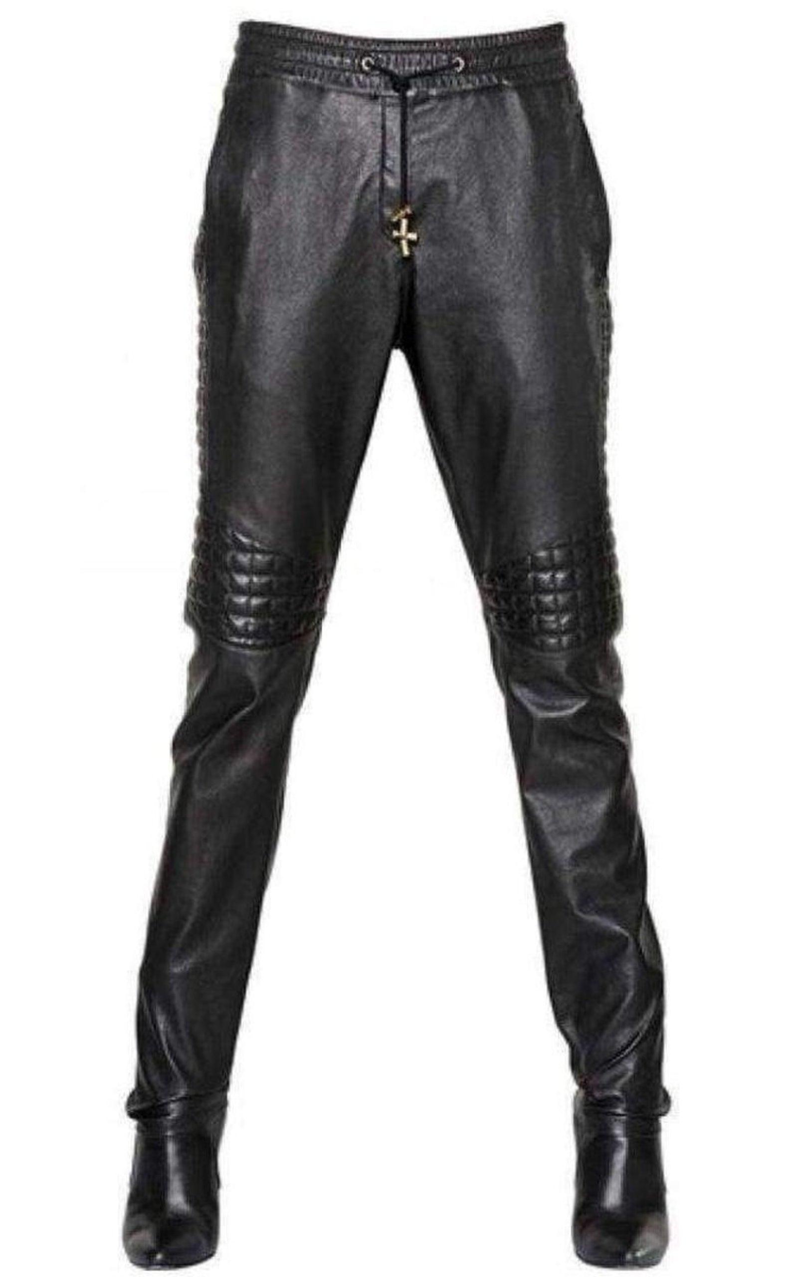 Leather trousers Balmain - Leather pants - YH0QH014LB860PA