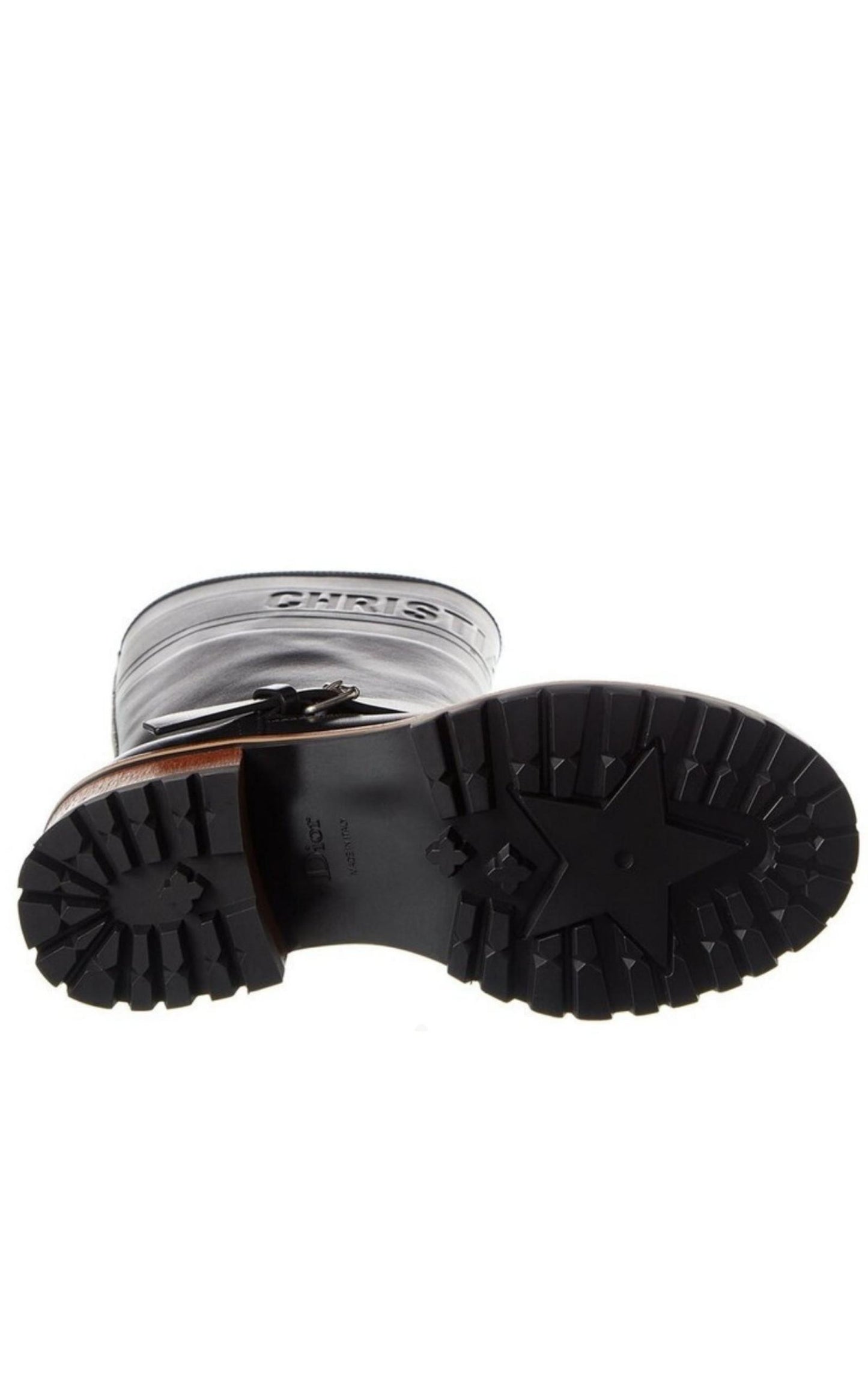 DiorQuest Leather Mid-Calf Boots - Runway Catalog