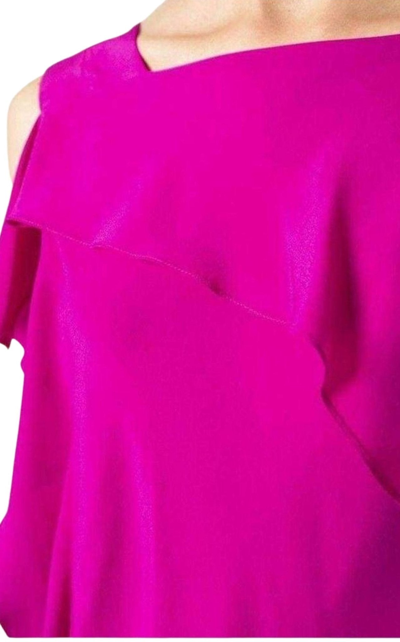 Acne Studios Barrow Asymmetric Silk Crepe de Chine Dress - Runway Catalog