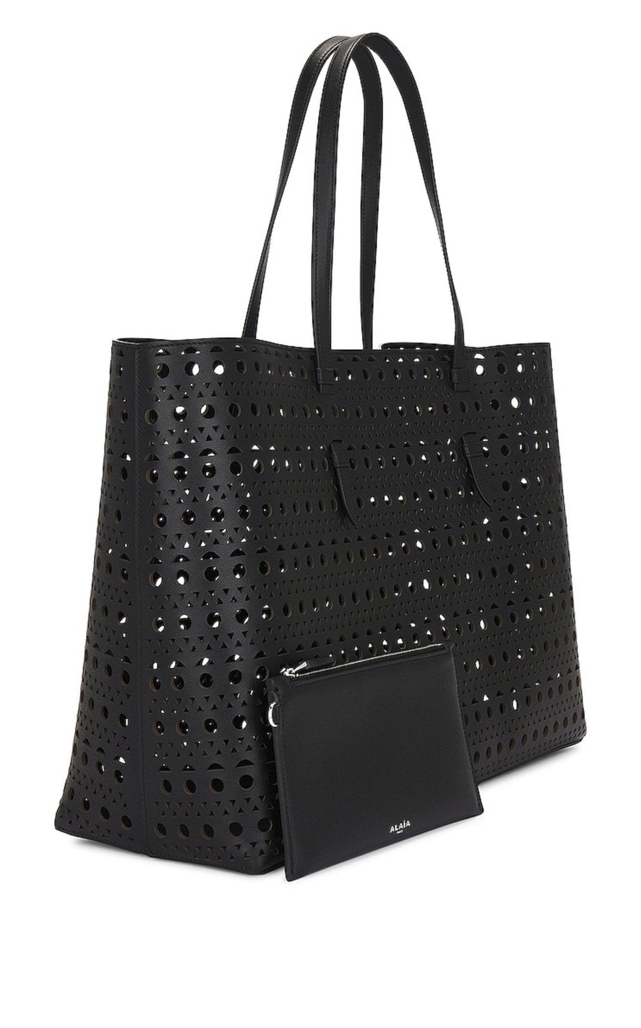 Alaïa Mina 44 Large Leather Tote Bag - Runway Catalog