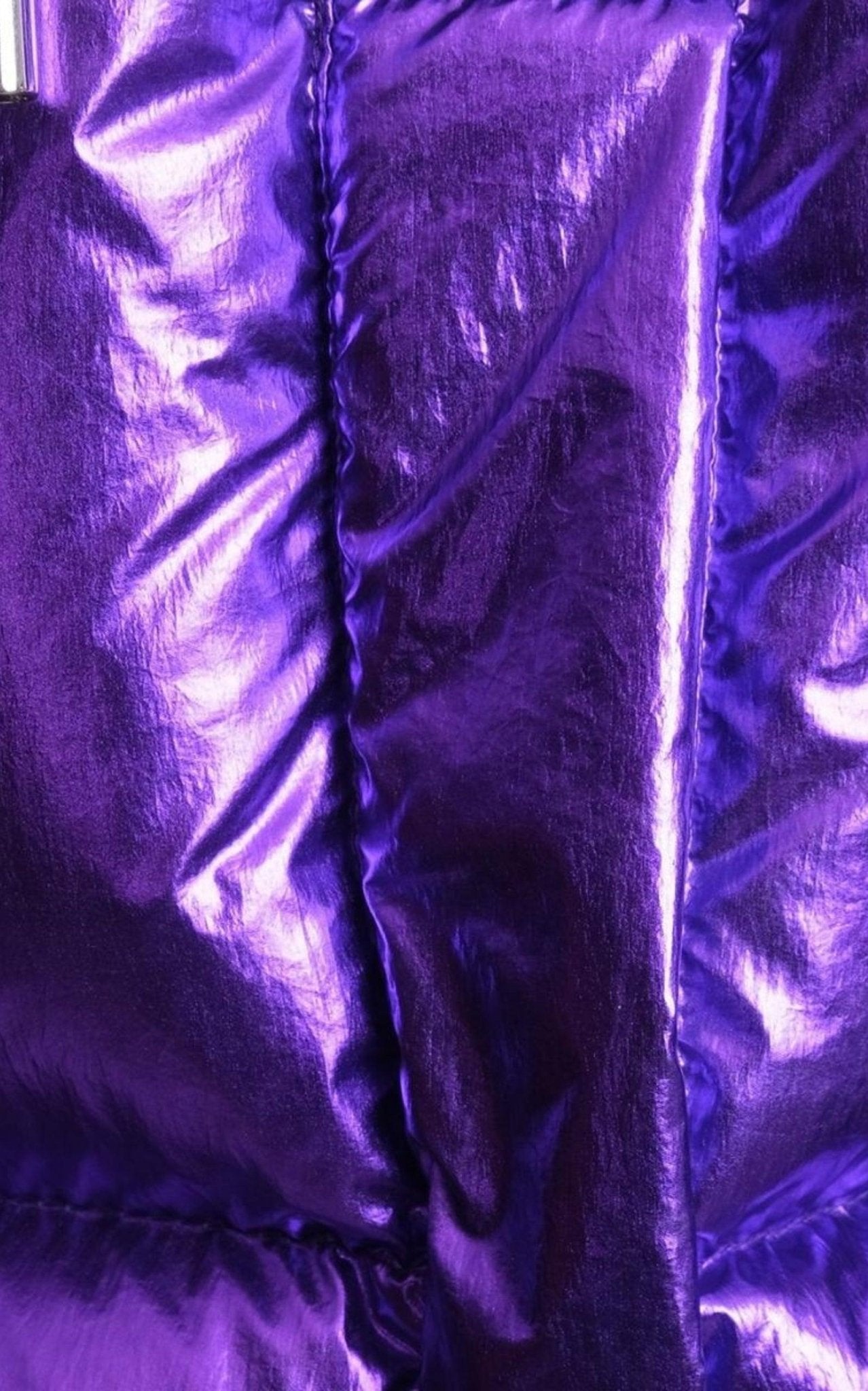 Alexandre Vauthier Viola Metallic Puffer Jacket in Shiny Polyamide - Runway Catalog