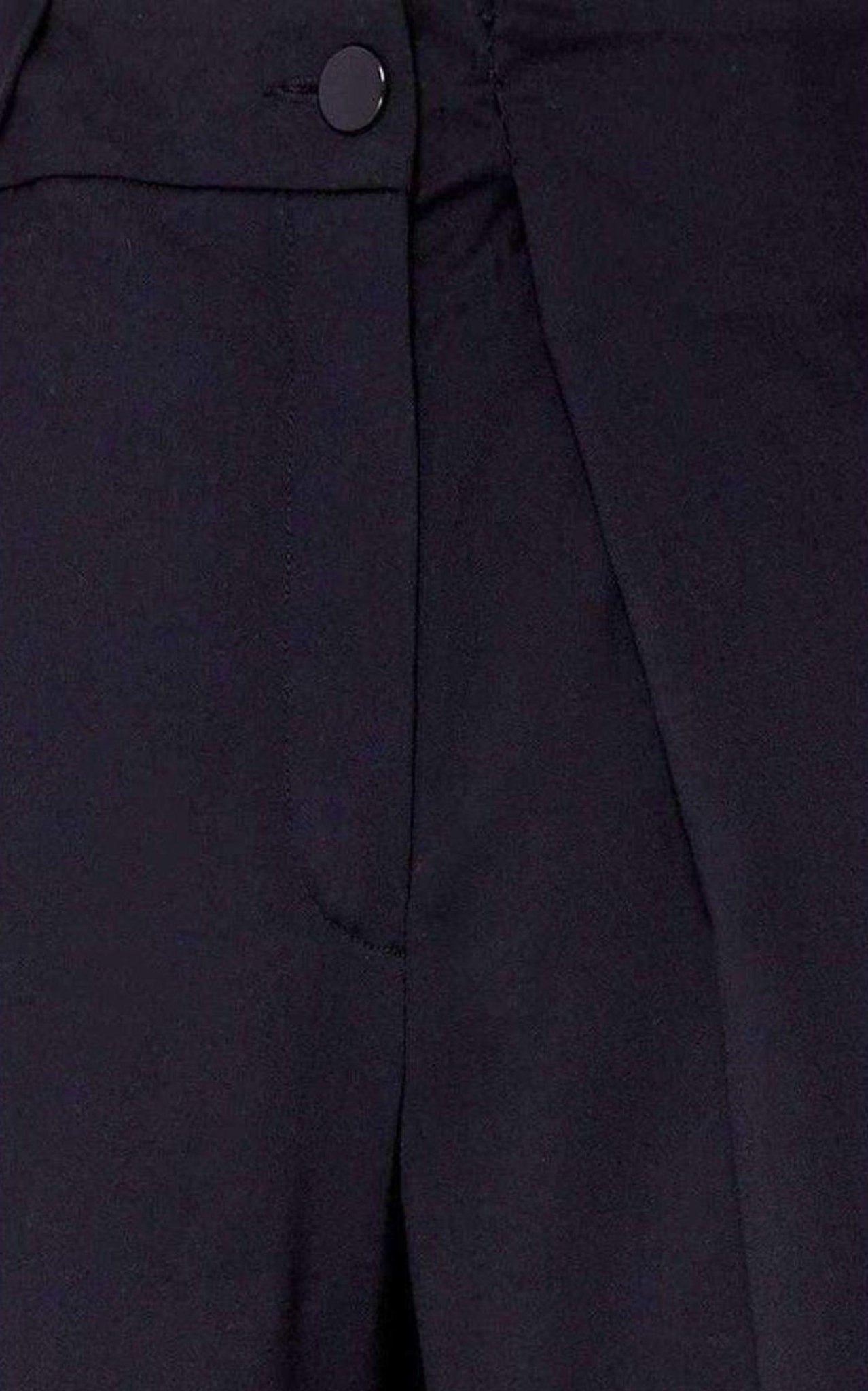 Anthony Vaccarello Asymmetric Black Pants - Shorts - Runway Catalog