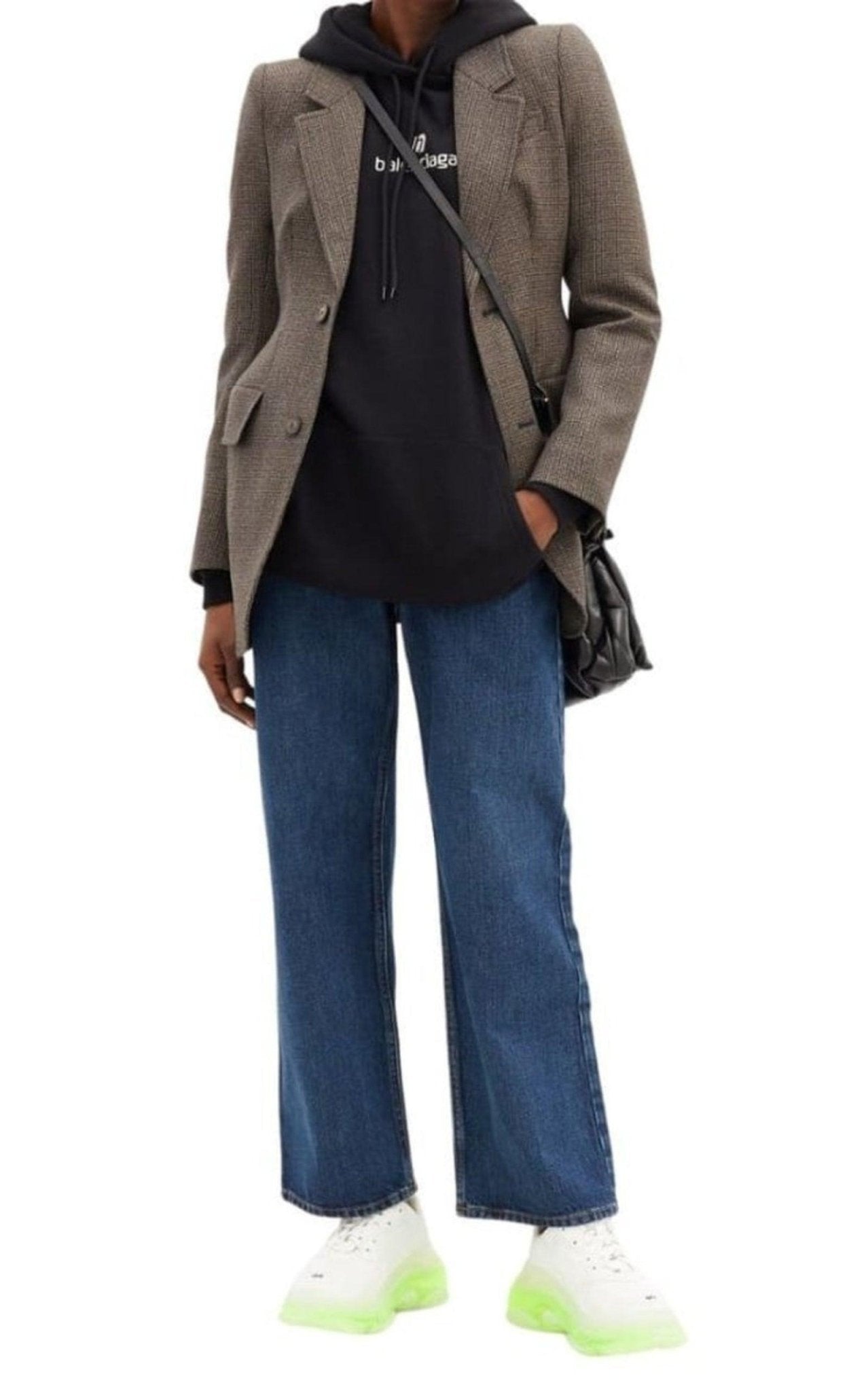 Balenciaga White Triple S Leather and Mesh Sneakers - Runway Catalog