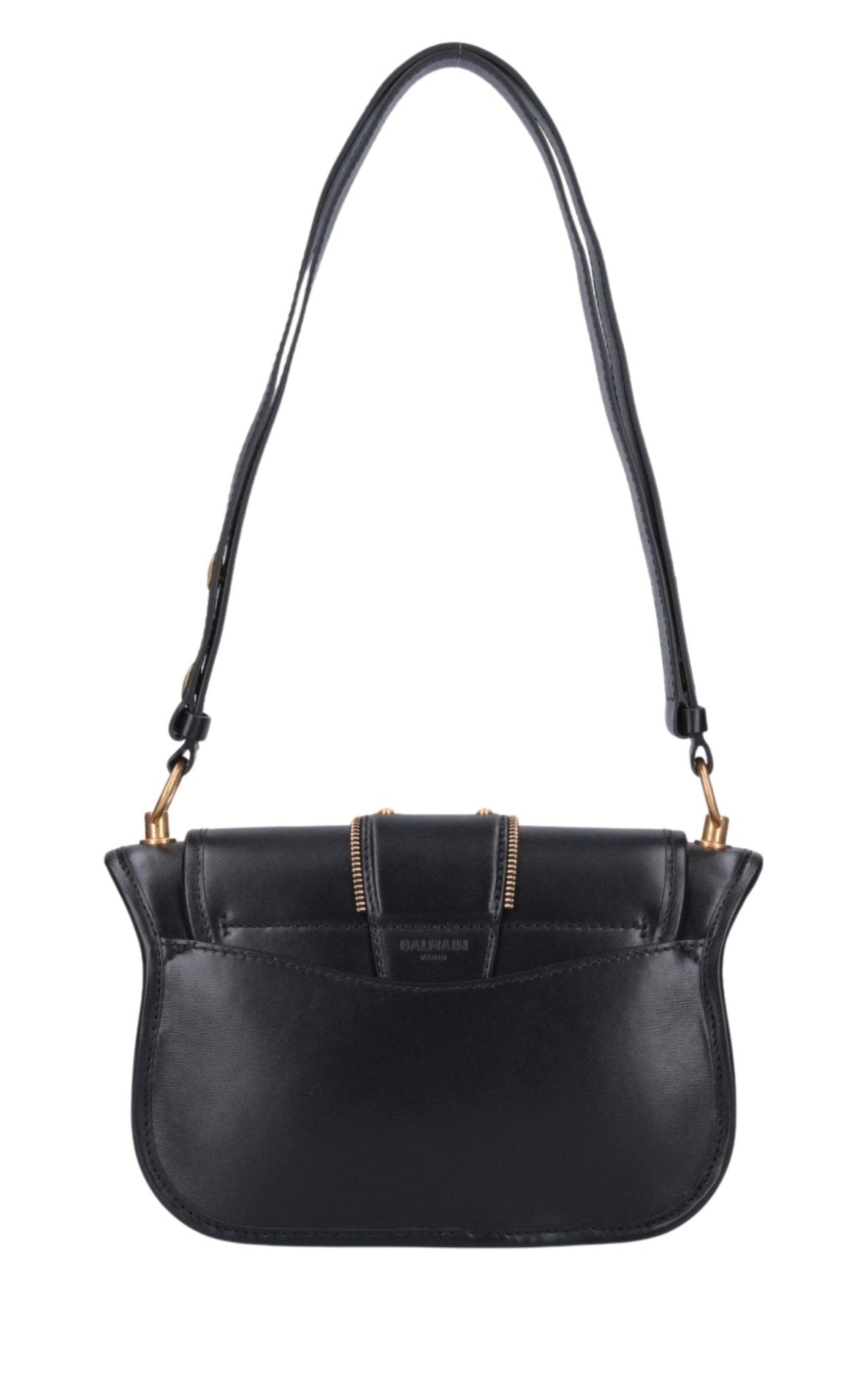 Balmain Blaze Leather Shoulder Bag - Runway Catalog