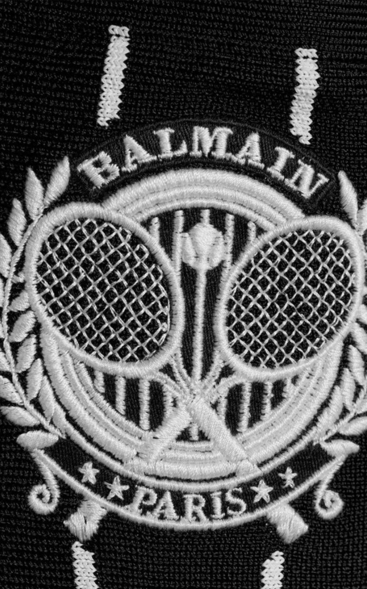 Balmain Double - Breasted Black White Striped Wool Blazer - Runway Catalog