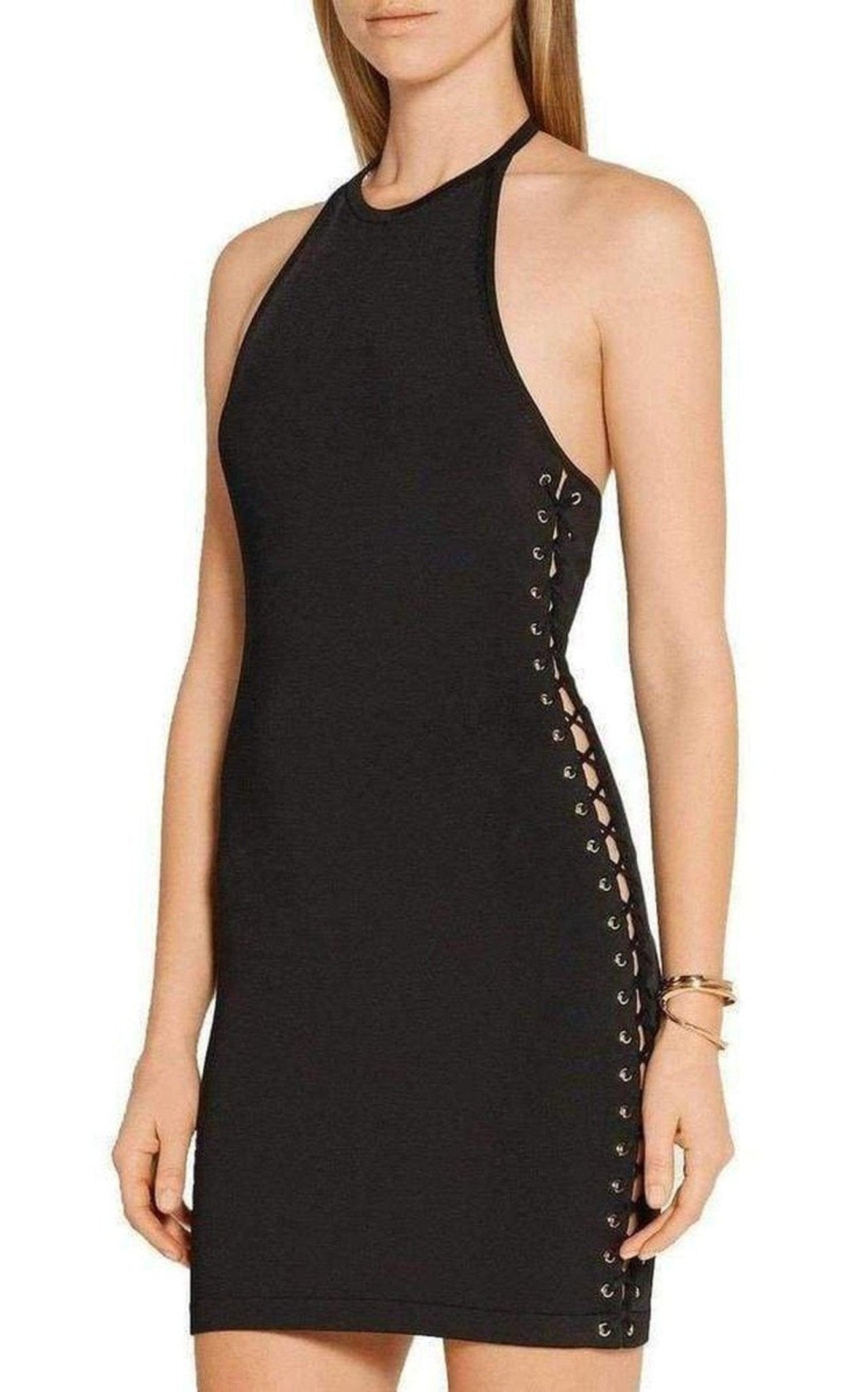 Balmain Halter Neck Mini Dress - Runway Catalog