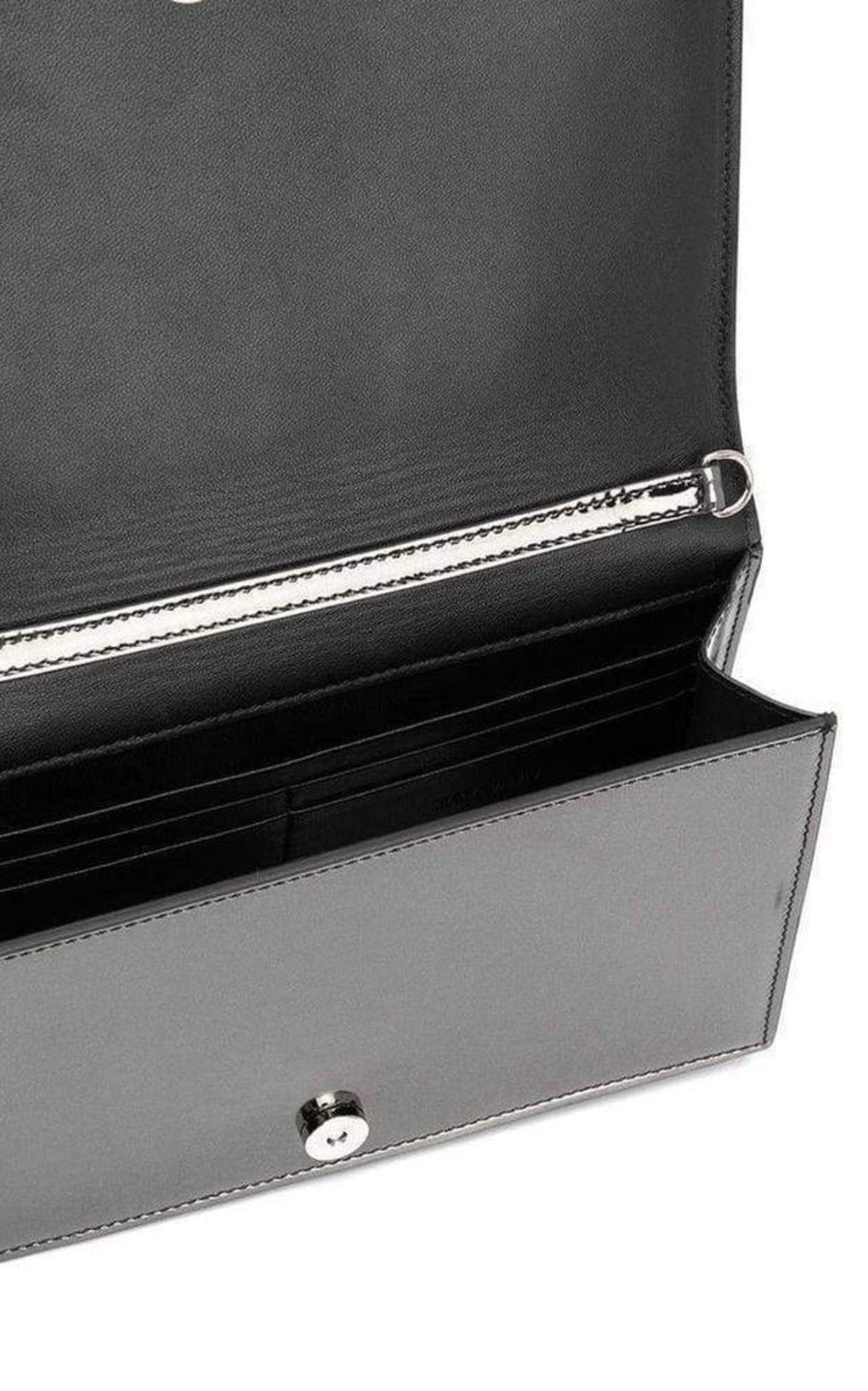 Balmain Logo Mirror Leather Crossbody Bag