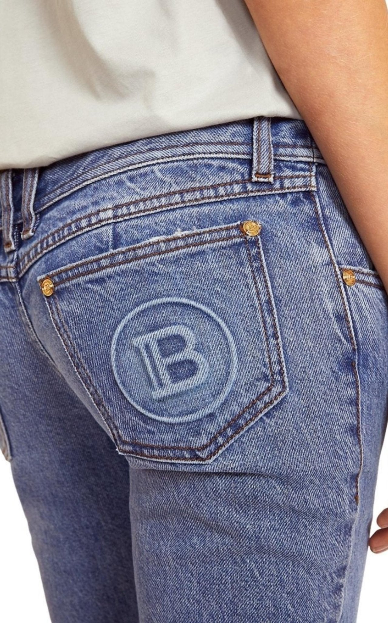 Balmain Monogram Low - Rise Jeans - Runway Catalog