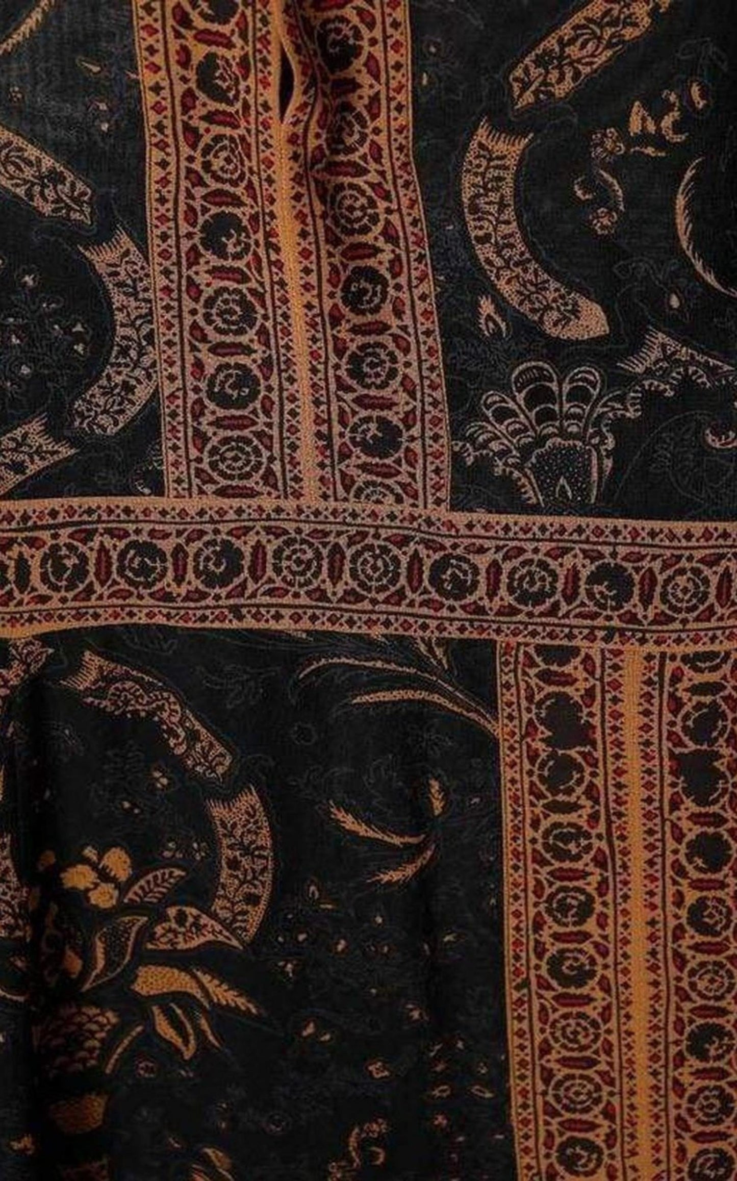 Barbara Bui Floral Paisley Print Silk Midi Dress