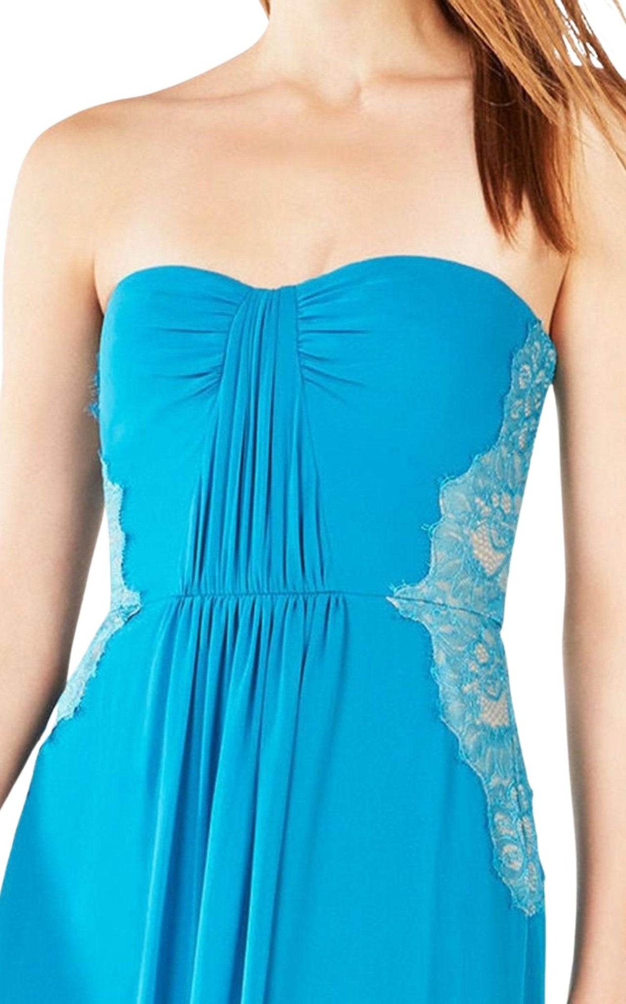 BCBGMAXAZRIA Ashby Strapless Lace - Trim Gown - Runway Catalog