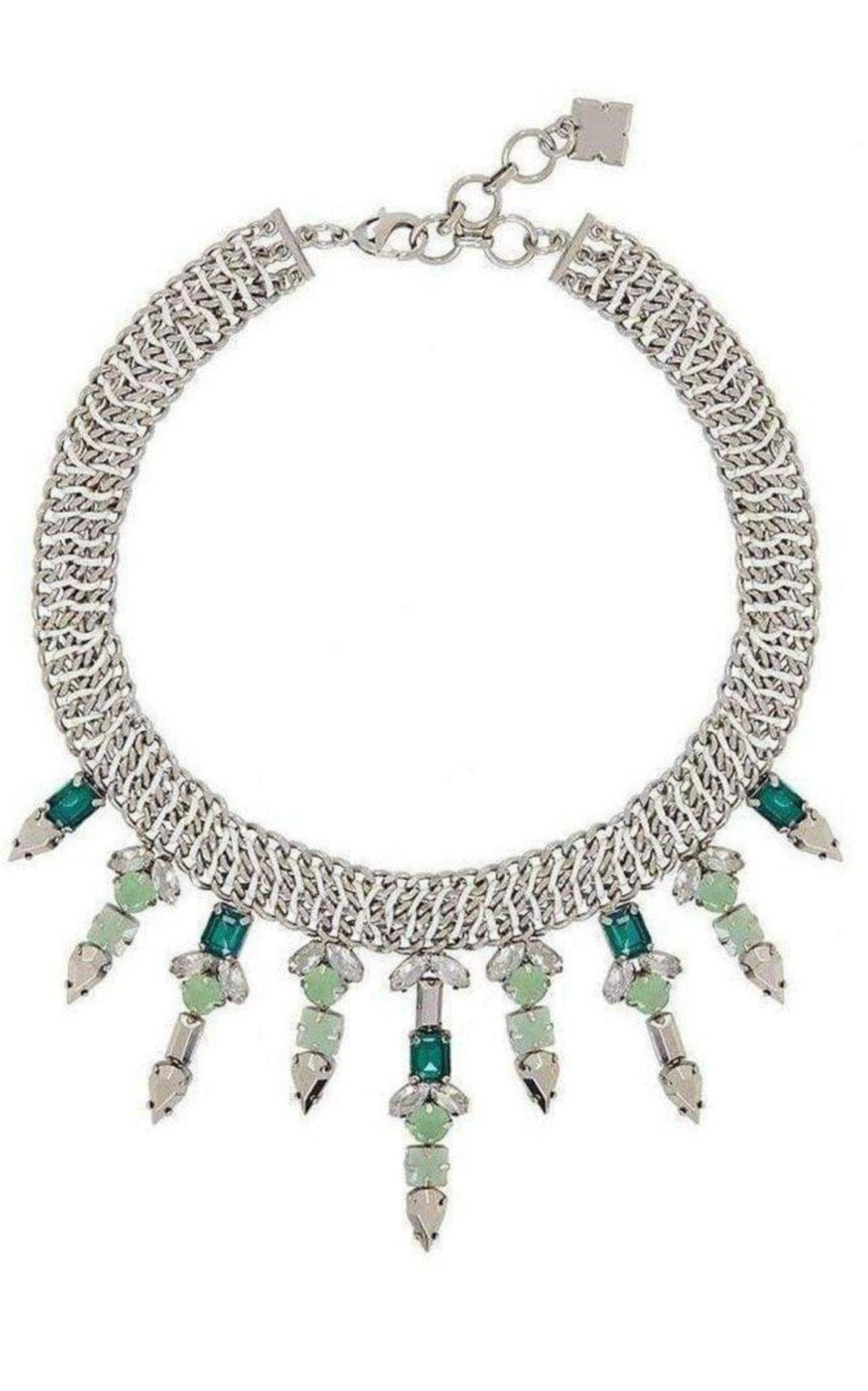 BCBGMAXAZRIA Blue Stone Drop Necklace - Runway Catalog