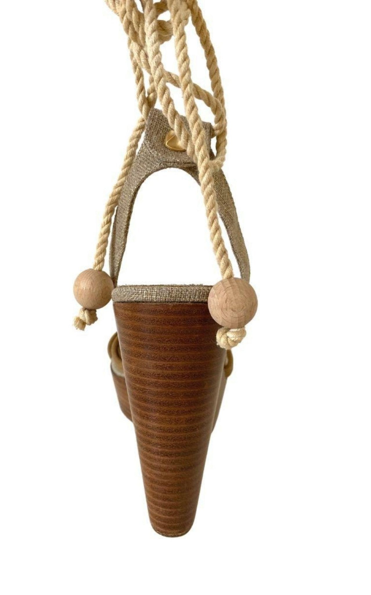 BCBGMAXAZRIA Canvas Wedge Sandal - Runway Catalog