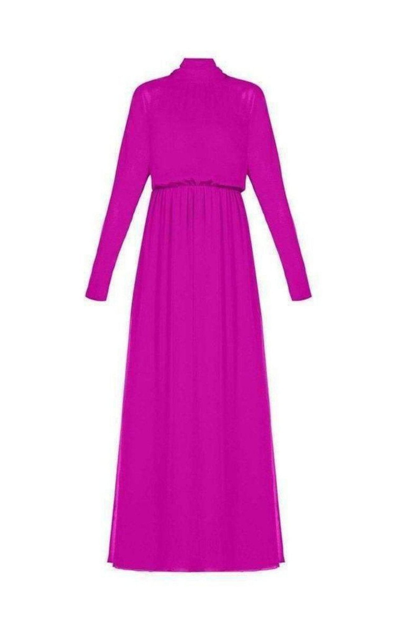 BCBGMAXAZRIA Darci Tie - Neck Silk Gown - Runway Catalog