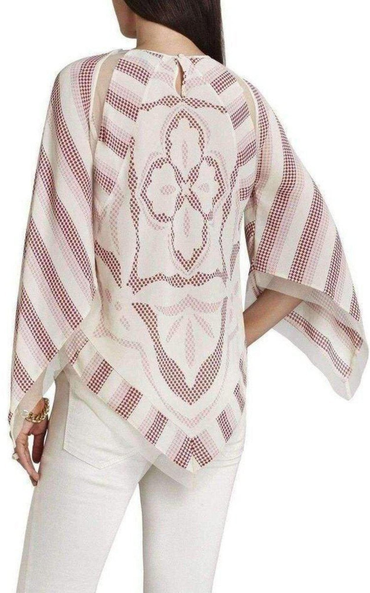 BCBGMAXAZRIA Elyza Print Block Top - Runway Catalog