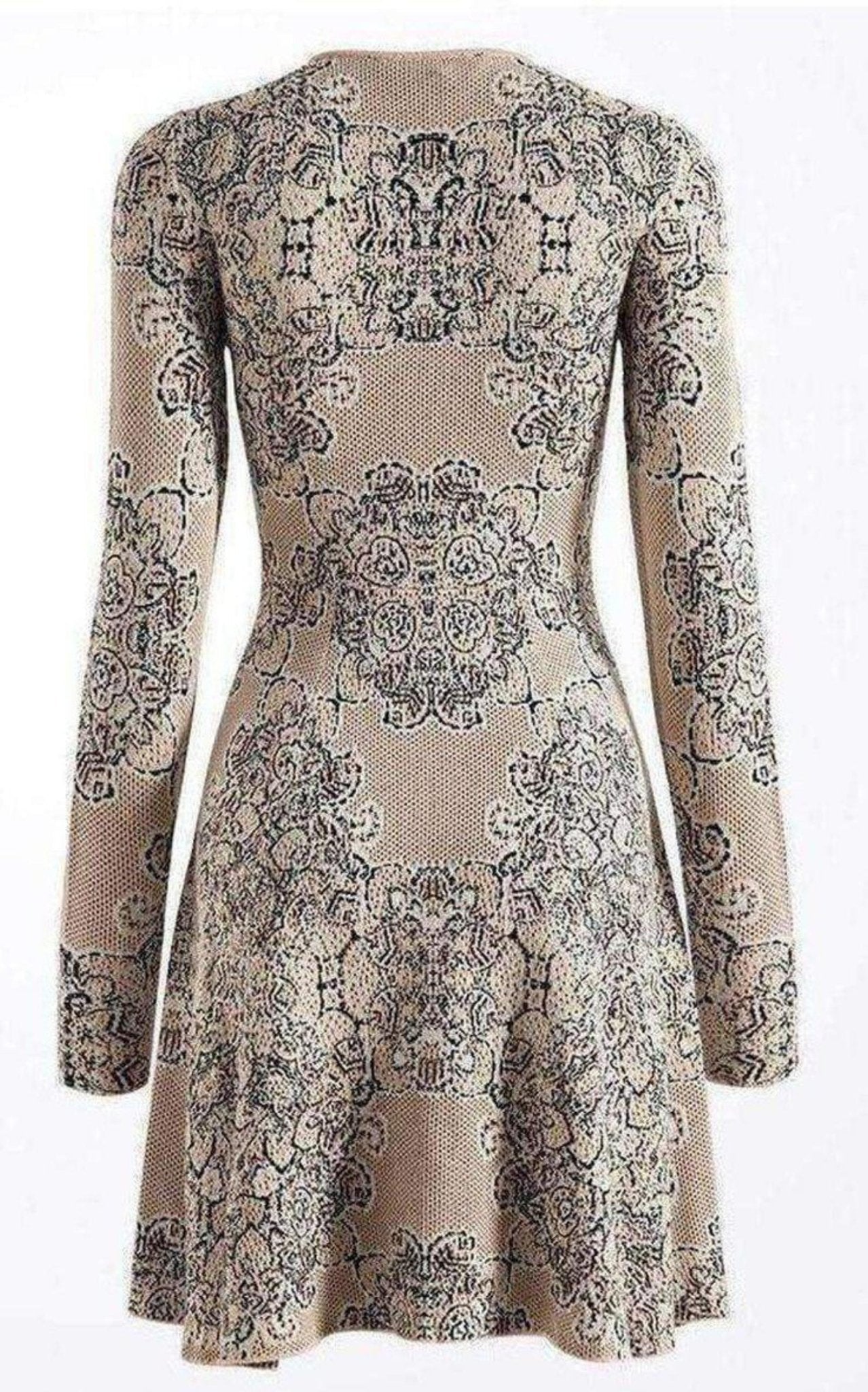 BCBGMAXAZRIA Julisa Geometric Jacquard Silk Dress - Runway Catalog