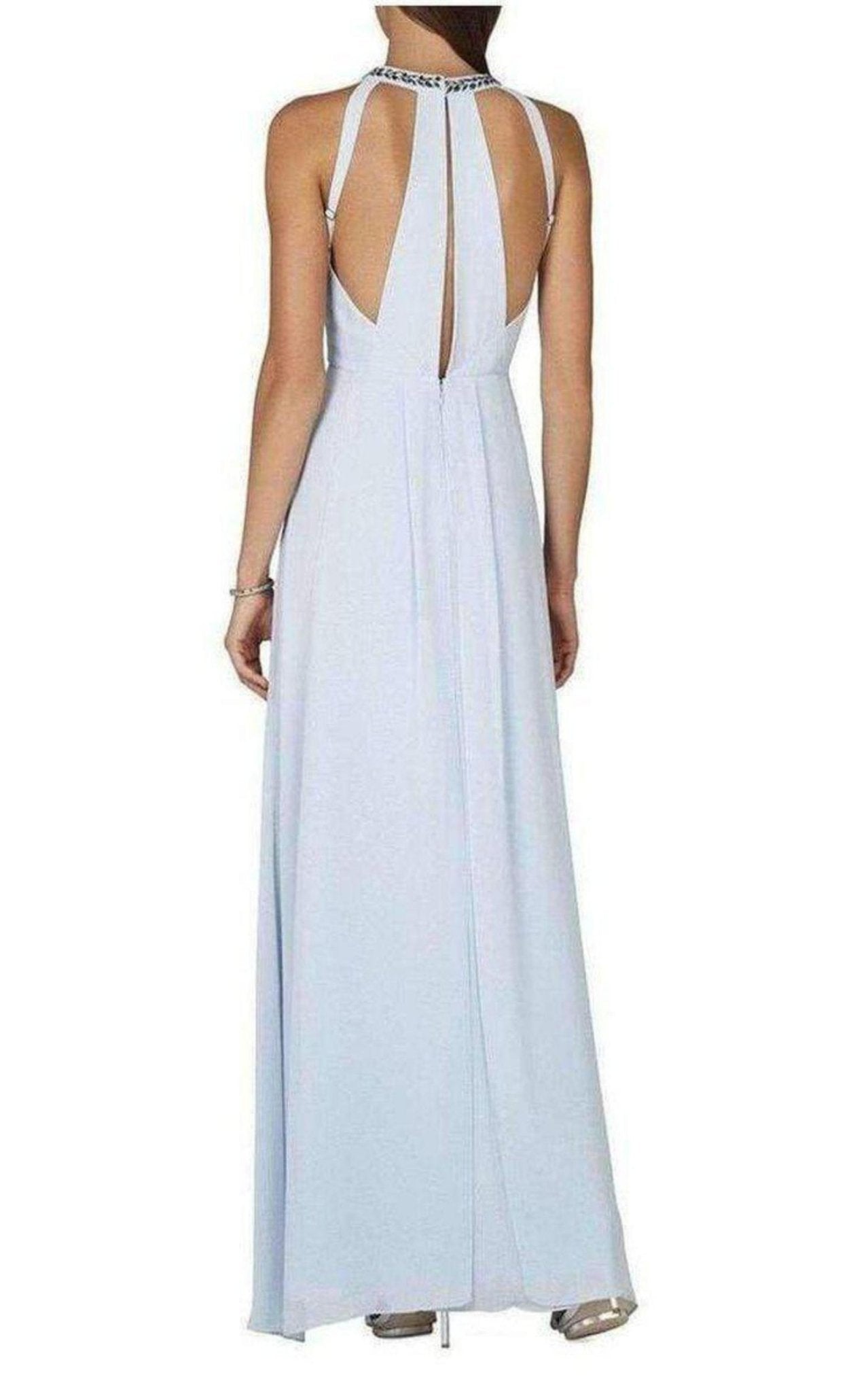 BCBGMAXAZRIA Kristyn Plunging V - Neck T - Back Dress - Runway Catalog