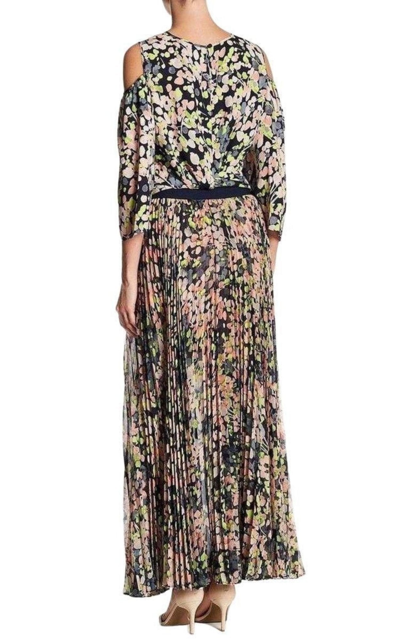 BCBGMAXAZRIA Pleated Floral Maxi Skirt - Runway Catalog