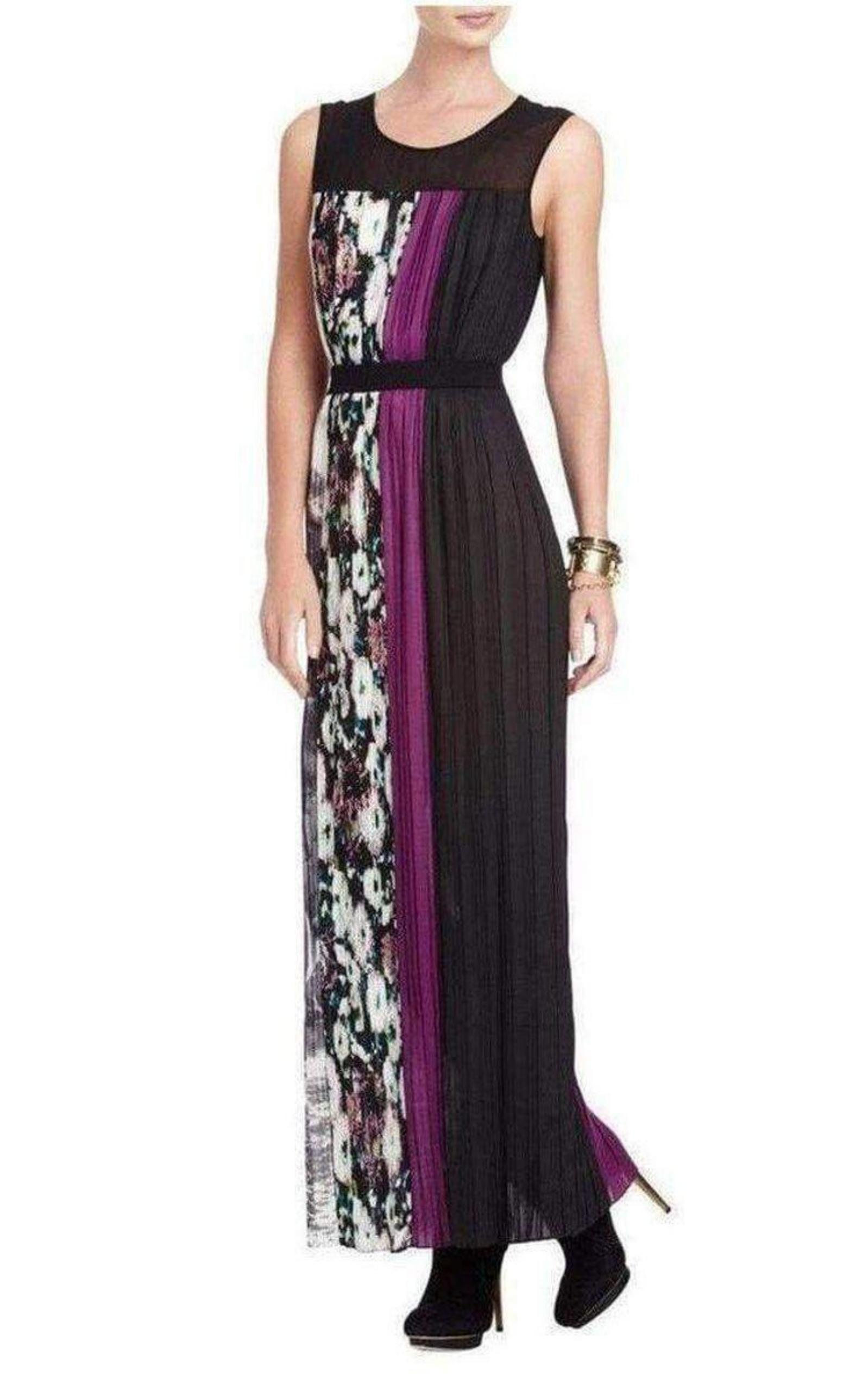 BCBG Maxazria Purple Satin Dress size on sale 10