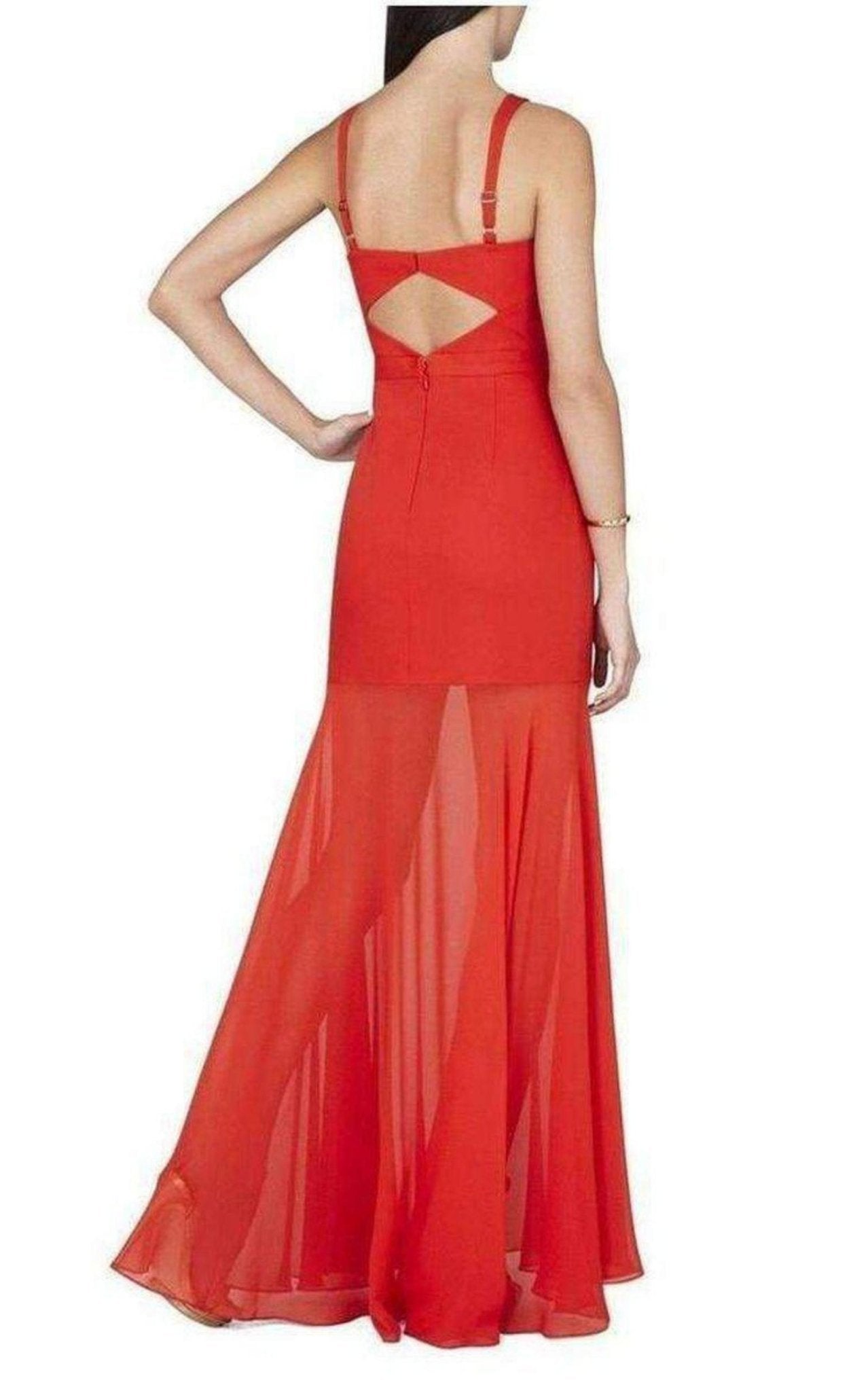 BCBGMAXAZRIA Ria Criss - Cross Front Gown - Runway Catalog