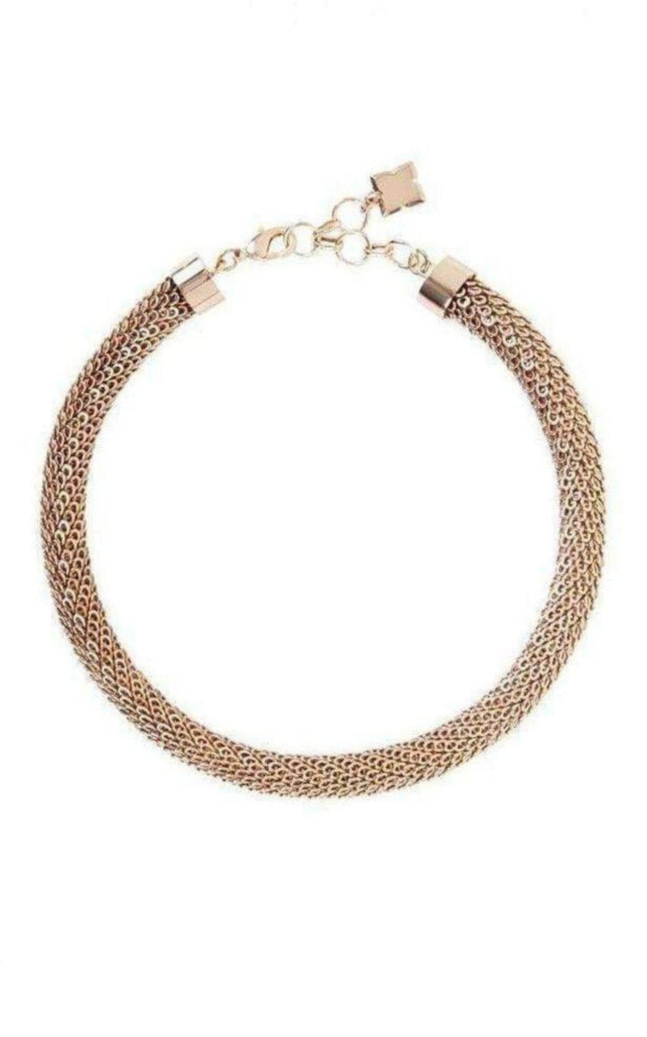 BCBGMAXAZRIA Rose Gold Looped Chain Necklace - Runway Catalog